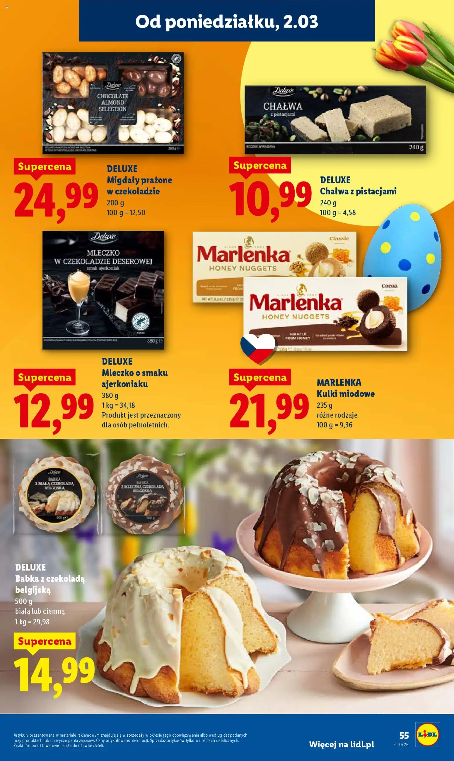 Lidl Polsko leták od 02.03.2026 | Strana: 55 | Produkty: Deluxe, Marlenka