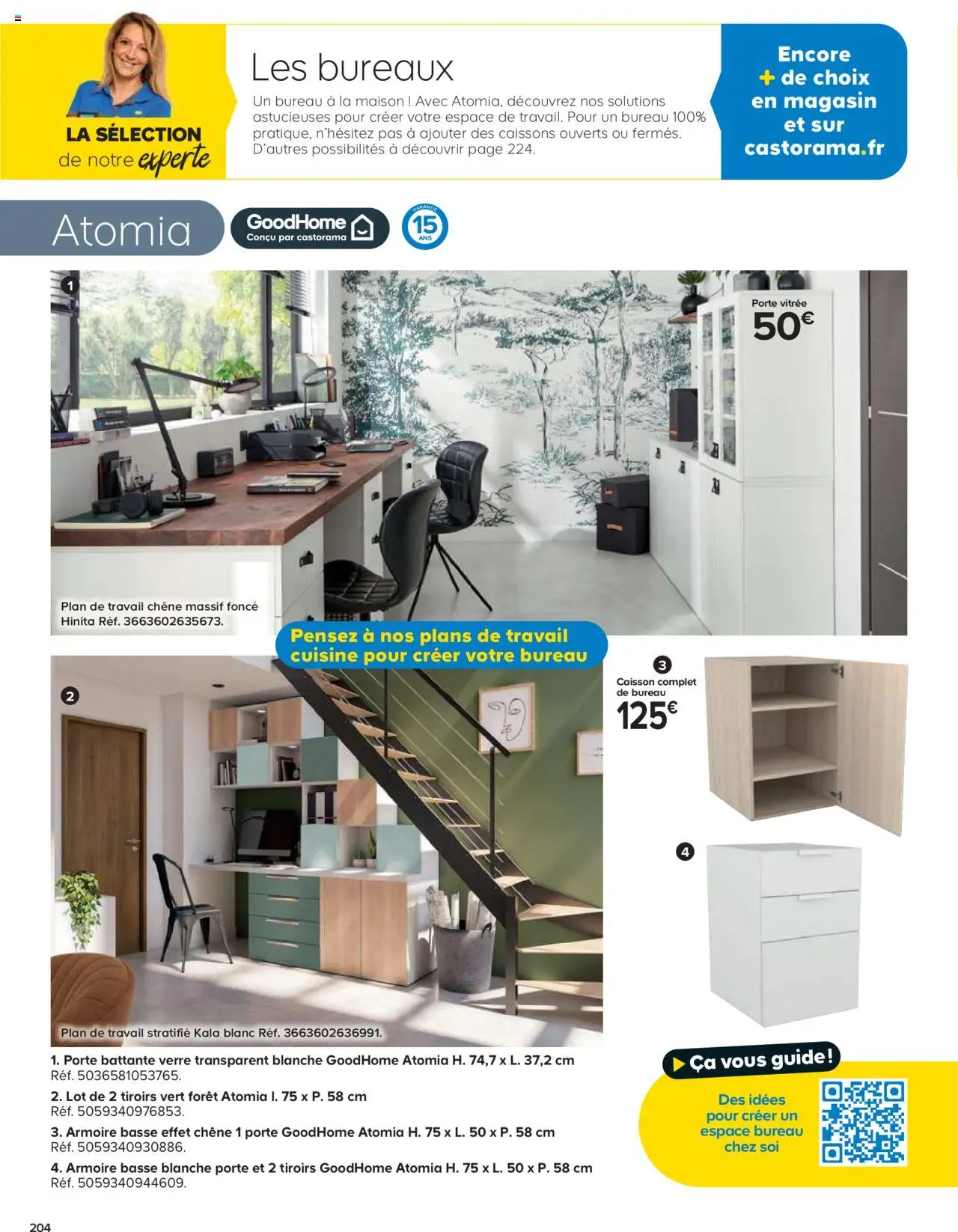 {H1} | Page: 204 | Produits: Bureau, Porte, Armoire, Tiroirs