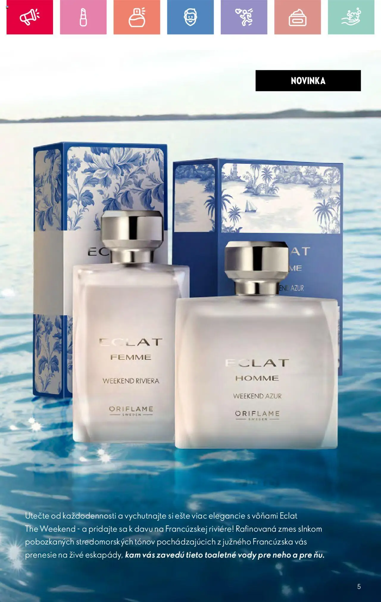 Katalóg Oriflame 9 2025 │ platný od 15.06.2025 | Strana: 5 | Produkty: Toaletná voda, Voda
