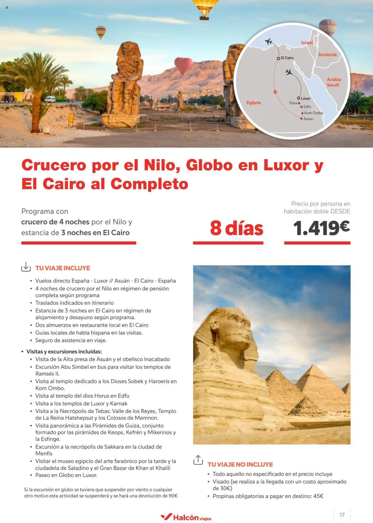 Halcón Viajes Egipto │ válido desde el 15.04.2024 | Página: 17