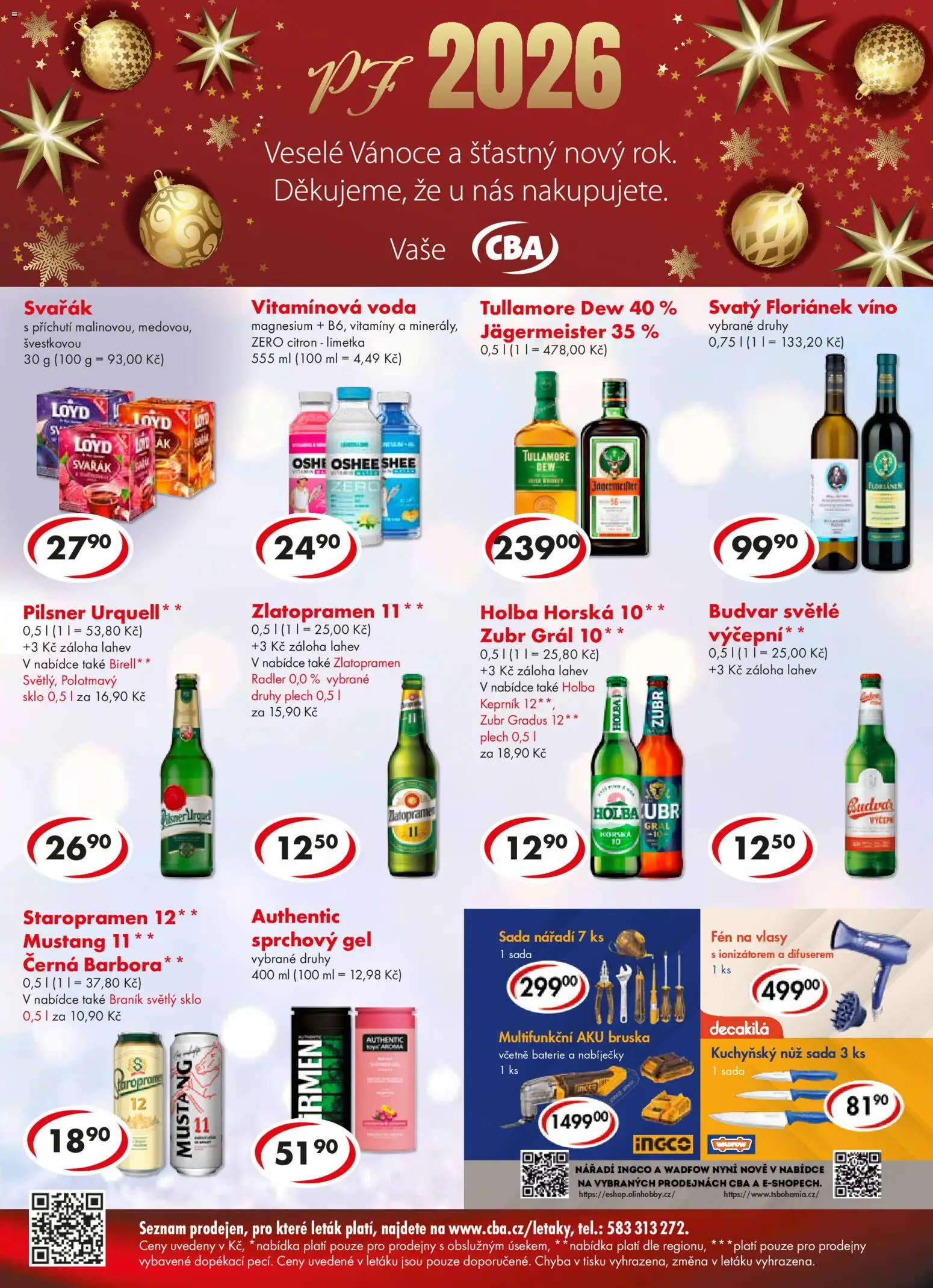 CBA leták - Premium od 17.12.2025 | Strana: 6 | Produkty: Jägermeister, Zubr, Bruska, Baterie