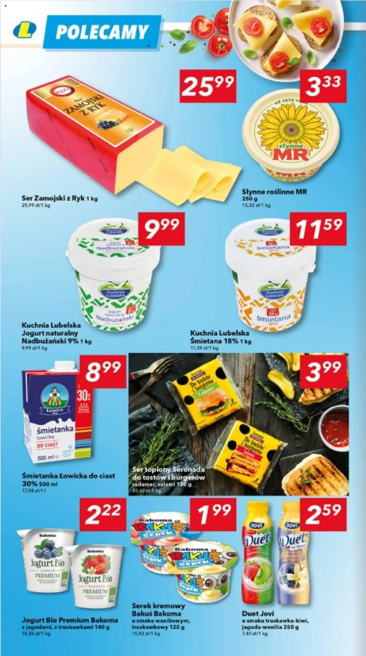 Lewiatan gazetka - Lublin od 13.11.2025 | Strona: 4 | Produkty: Serek, Jogurt naturalny, Salami, Śmietana