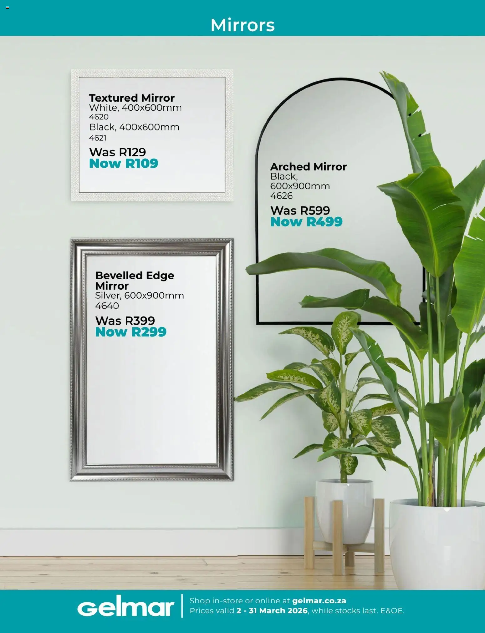 New Gelmar catalogue – valid from 02.03.2026 | Page: 7 | Products: Mirror