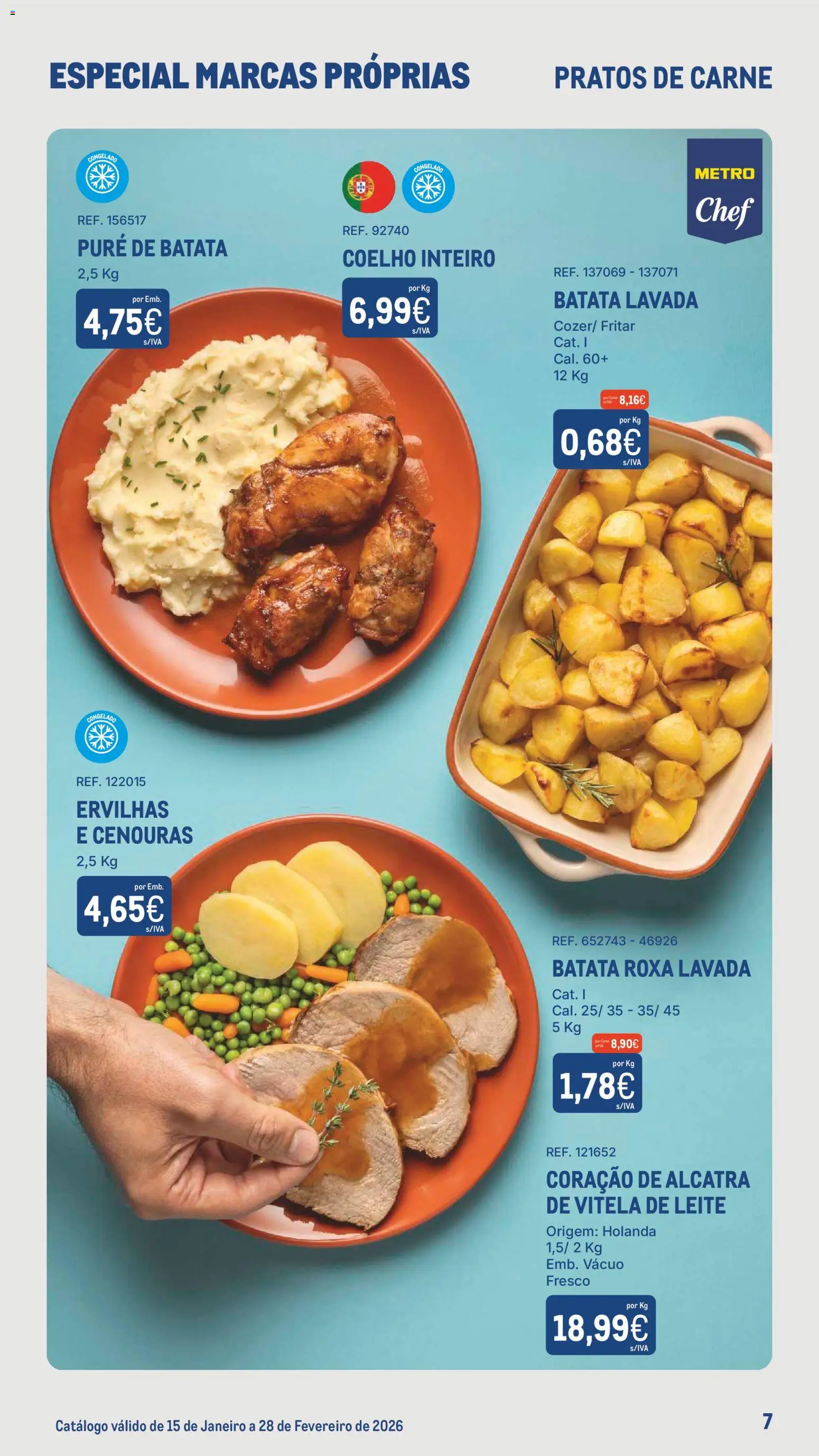 Makro Especial Marcas Próprias  │ válido de 15.01.2026 | Página: 7 | Produtos: Vitela, Pratos, Carne, Coelho