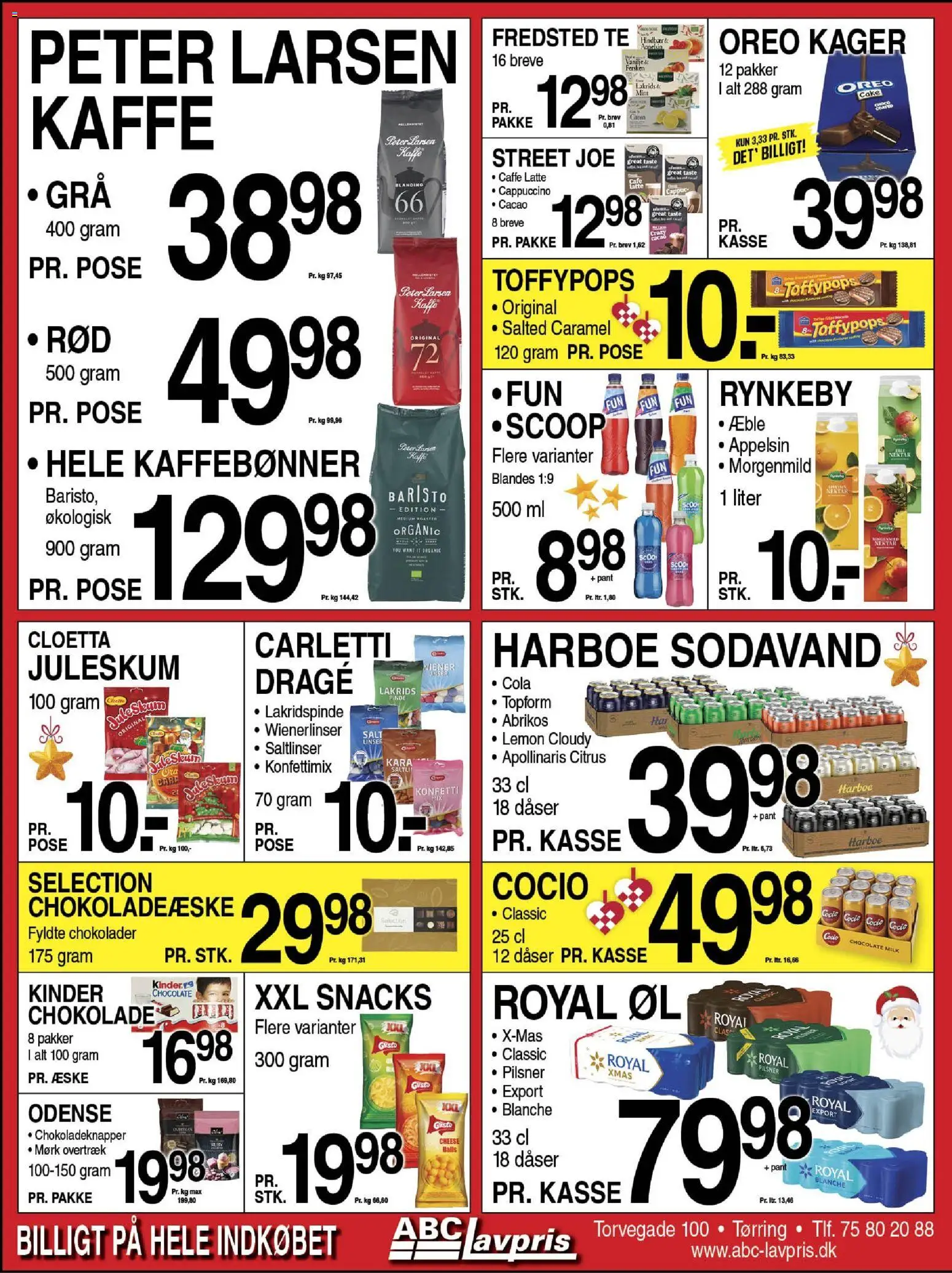 Abc Lavpris tilbudsavis – gyldig fra 10.12.2025 | Side: 8 | Produkter: Øl, Linser, Kager, Cola