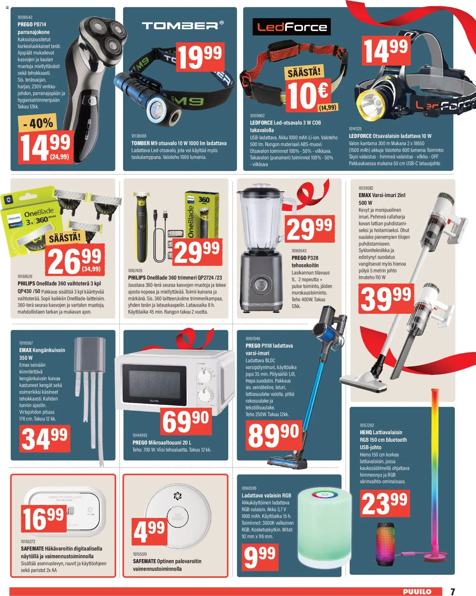 Puuilo tarjoukset – voimassa 24.11.2025 alkaen | Sivu: 7 | Tuotteet: Ruuvit, Akku, Käsineet, Tehosekoitin