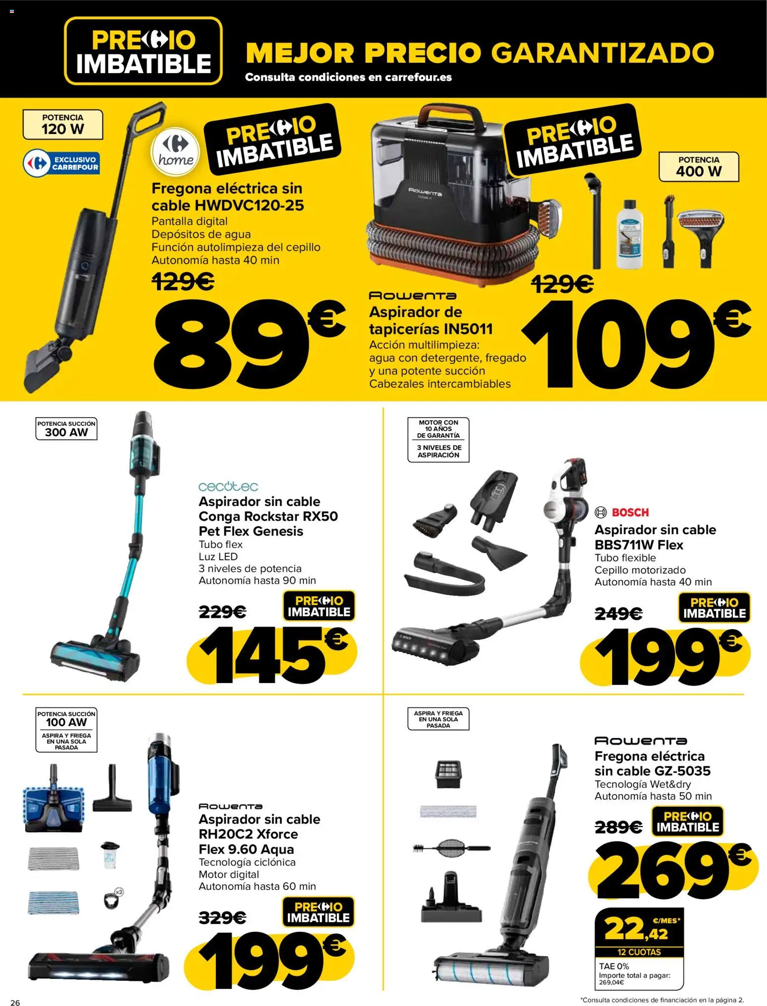 Carrefour - Black Friday │ válido desde el 20.11.2025 | Página: 26 | Productos: Cepillo, Cable, Aspirador