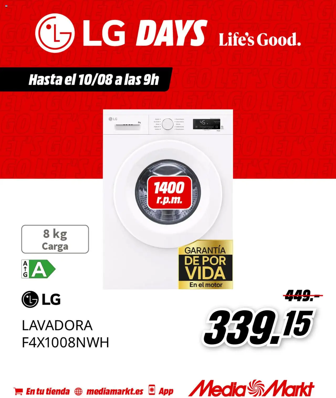 Media Markt folleto │ válido desde el 08.08.2025 | Página: 3 | Productos: Lavadora