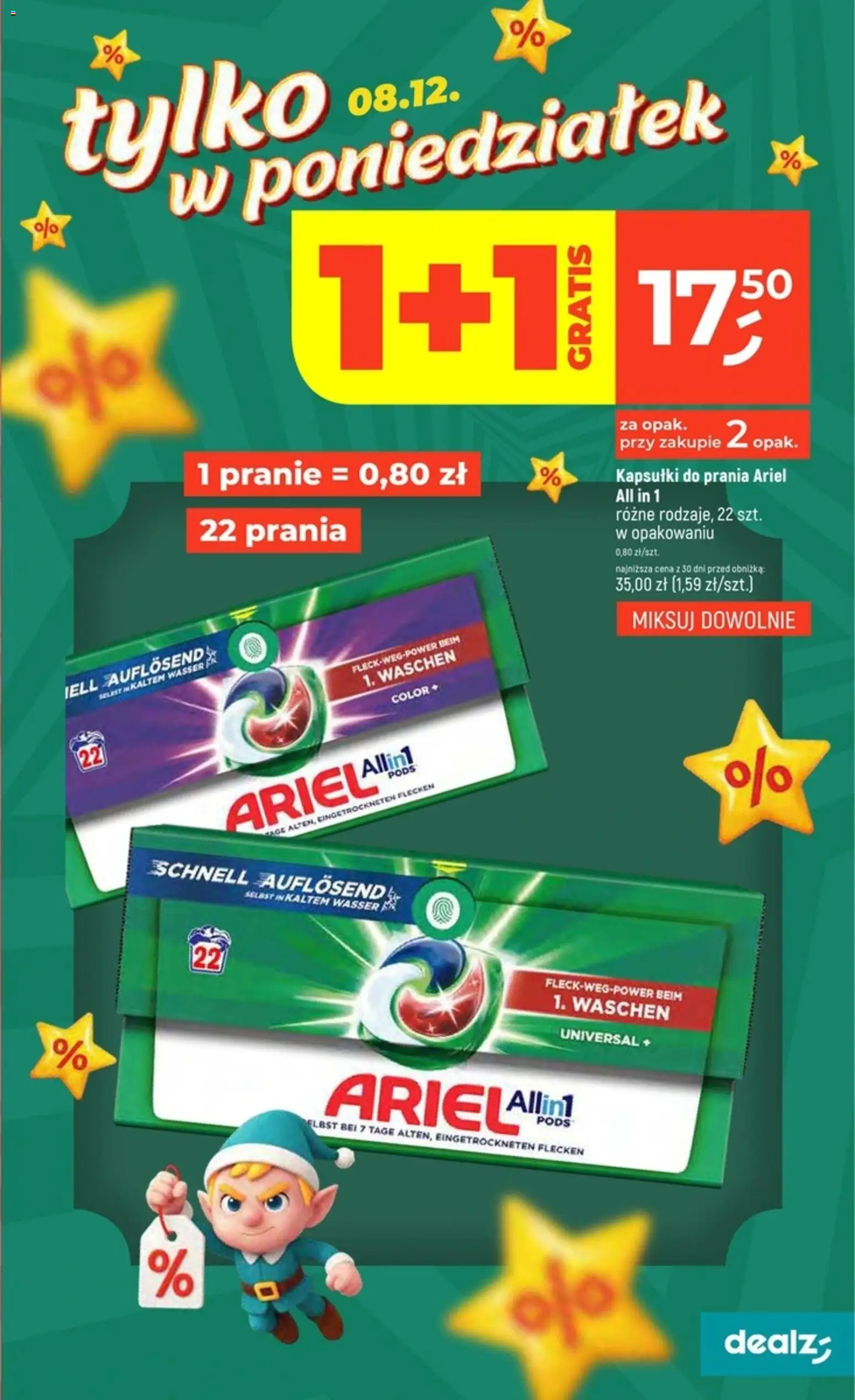 Dealz Gazetka od 08.12.2025 | Strona: 3 | Produkty: Ariel, Kapsułki do prania