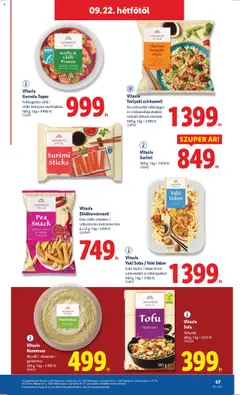 Lidl akciós ujság - amely érvényes a következő dátumtól: 18.09.2025 | Oldal: 67