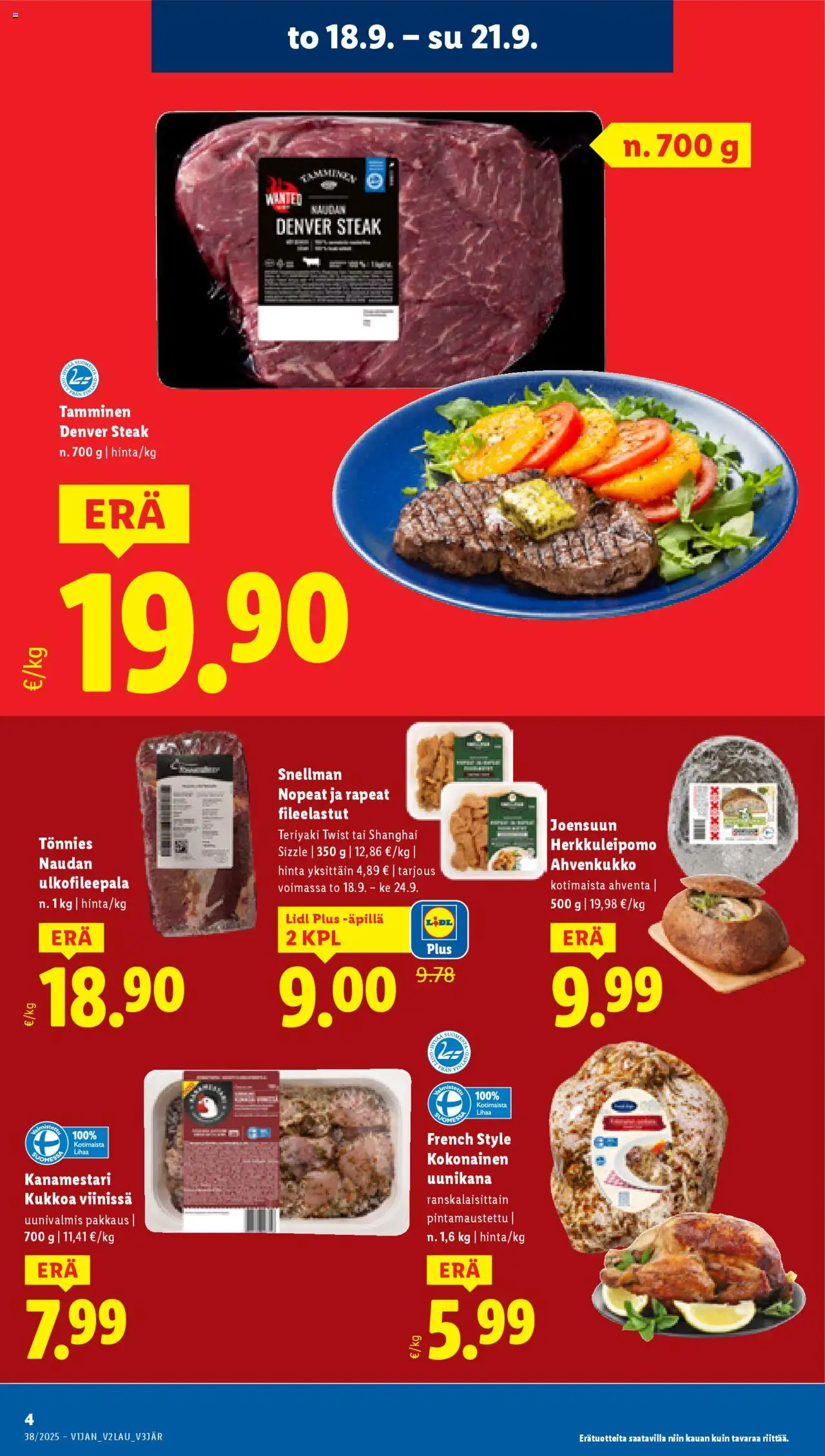 Lidl tarjoukset - Rovaniemi – voimassa 18.09.2025 alkaen | Sivu: 6 | Tuotteet: Kokonainen