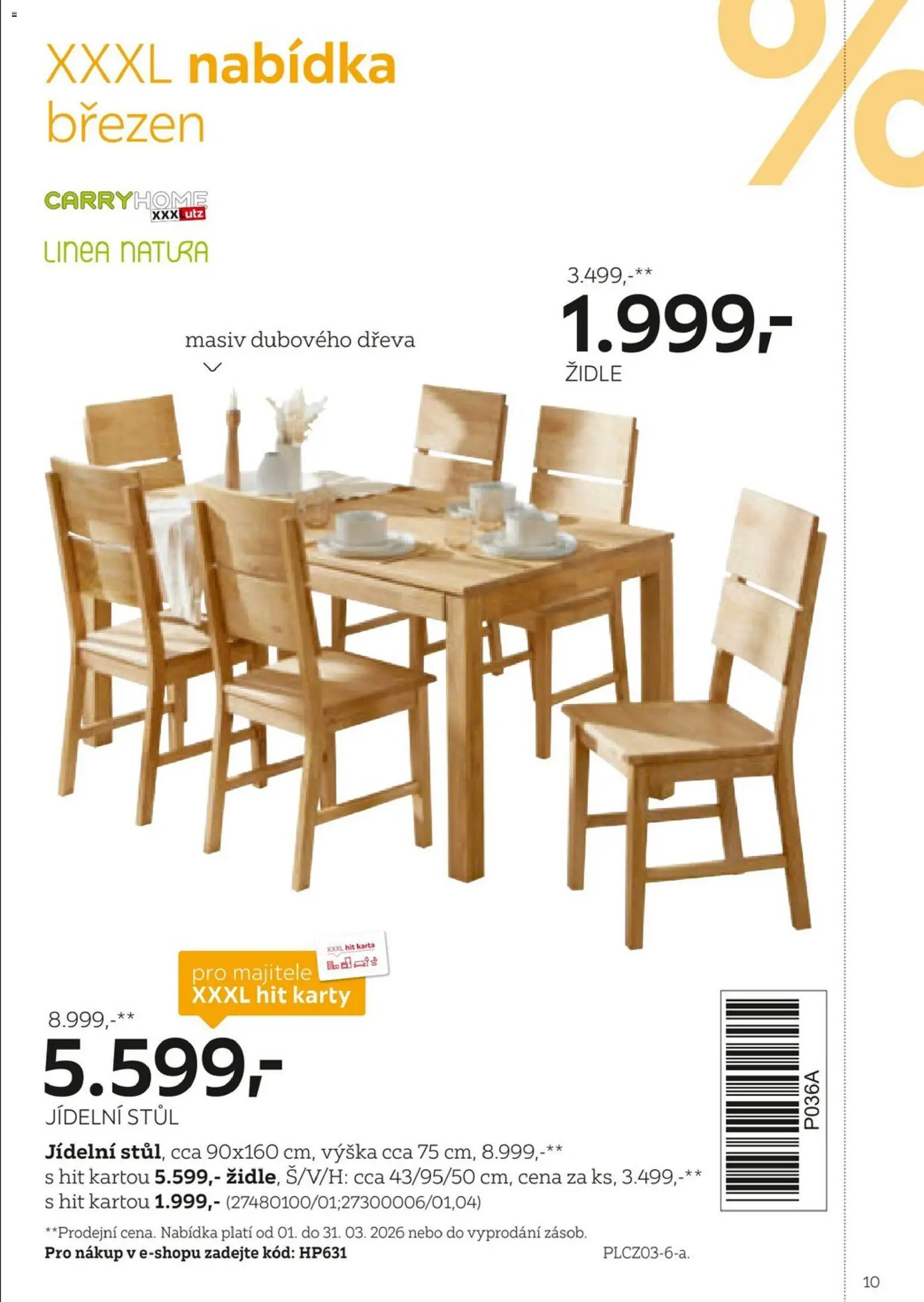 XXXLutz leták - Být věrným zákazníkem se vyplatí od 01.02.2026 | Strana: 10 | Produkty: Stůl, Židle, Karty