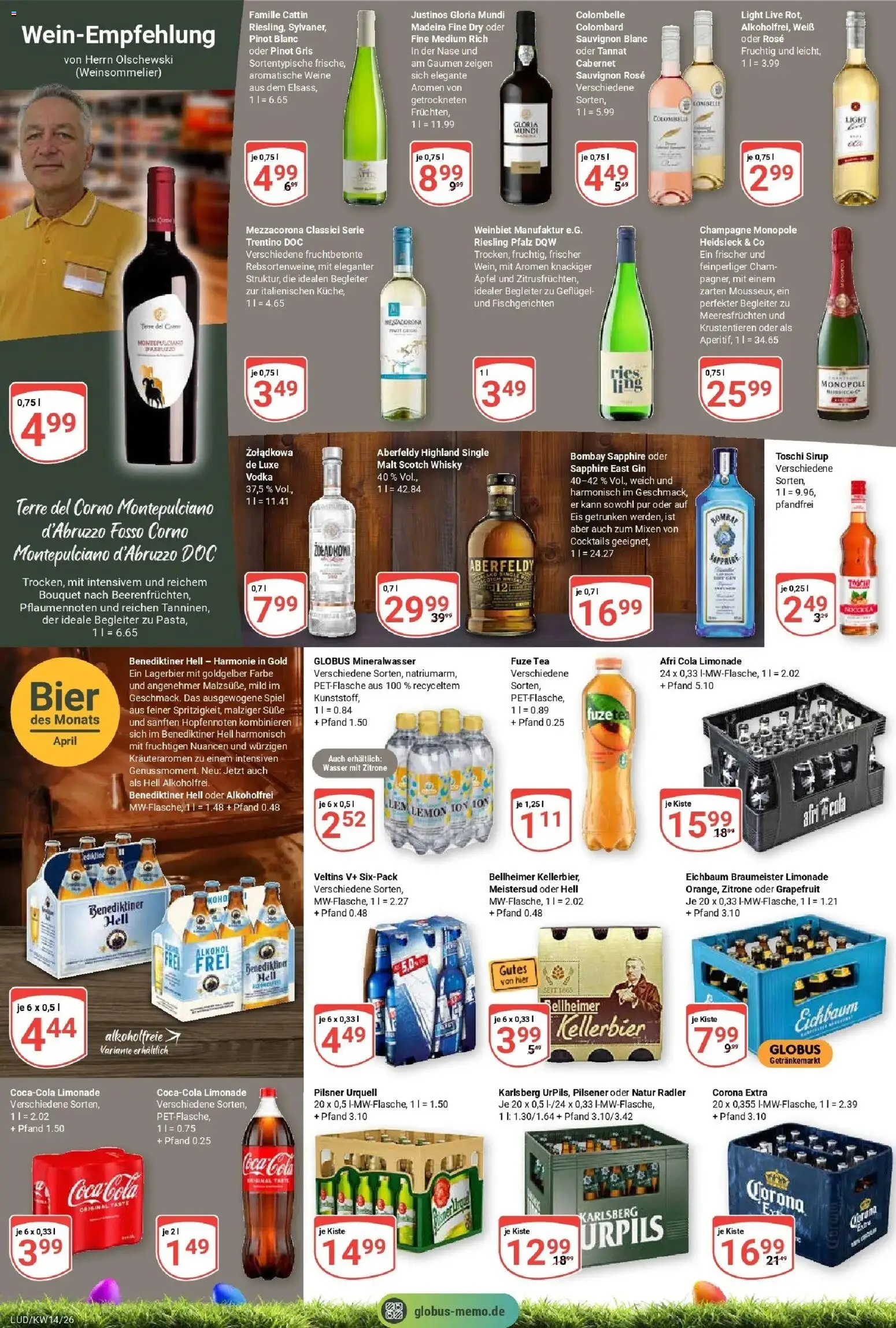 Globus prospekt Ludwigshafen-Oggersheim	 – gültig ab 29.03.2026 | Seite: 21 | Produkte: Pilsner urquell, Vodka, Gin, Veltins