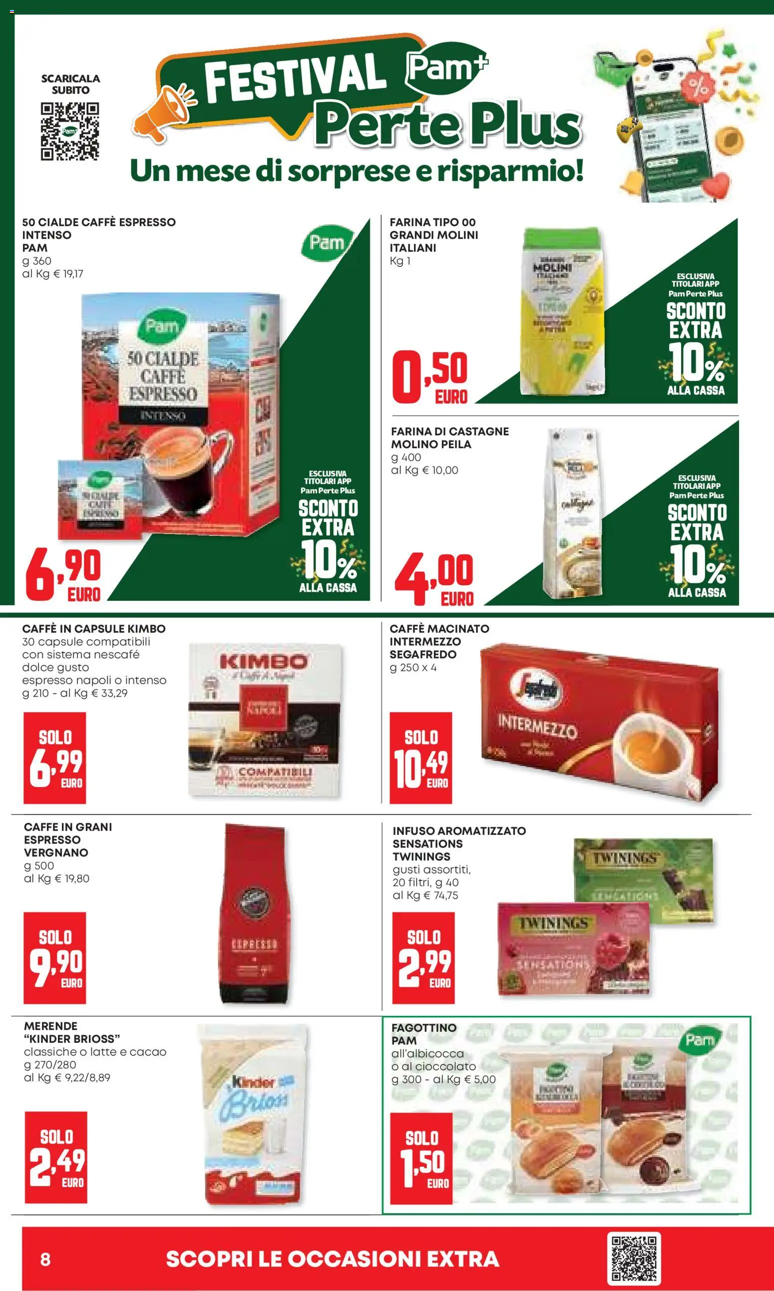 Volantino Panorama del 06.11.2025 | Pagina: 8 | Prodotti: Caffè, Cioccolato, Caffè in grani, Macinato