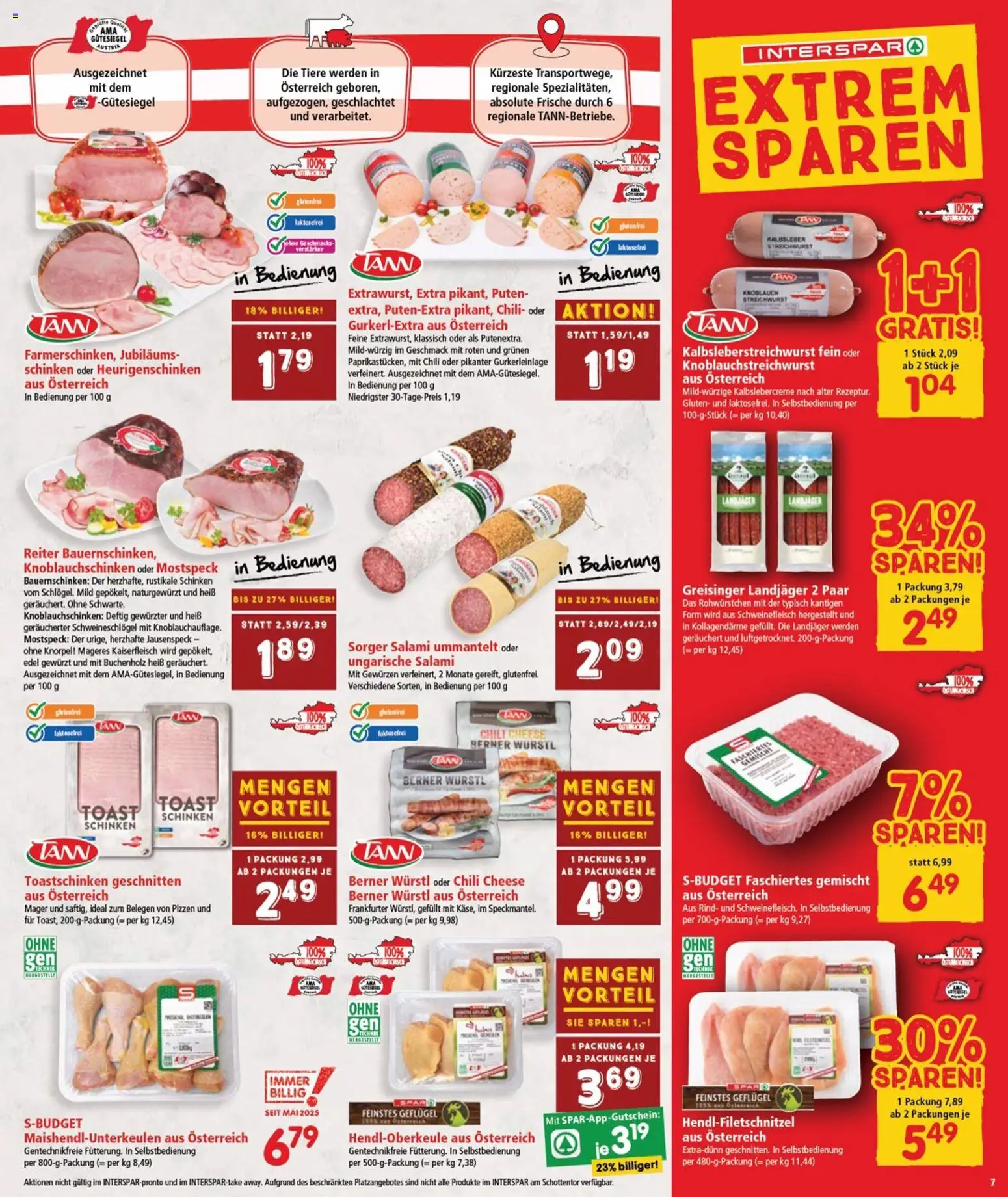 Interspar Flugblatt - Burgenland gültig ab 04.12.2025 | Seite: 7 | Produkte: Zitrone, Himbeere, Bier