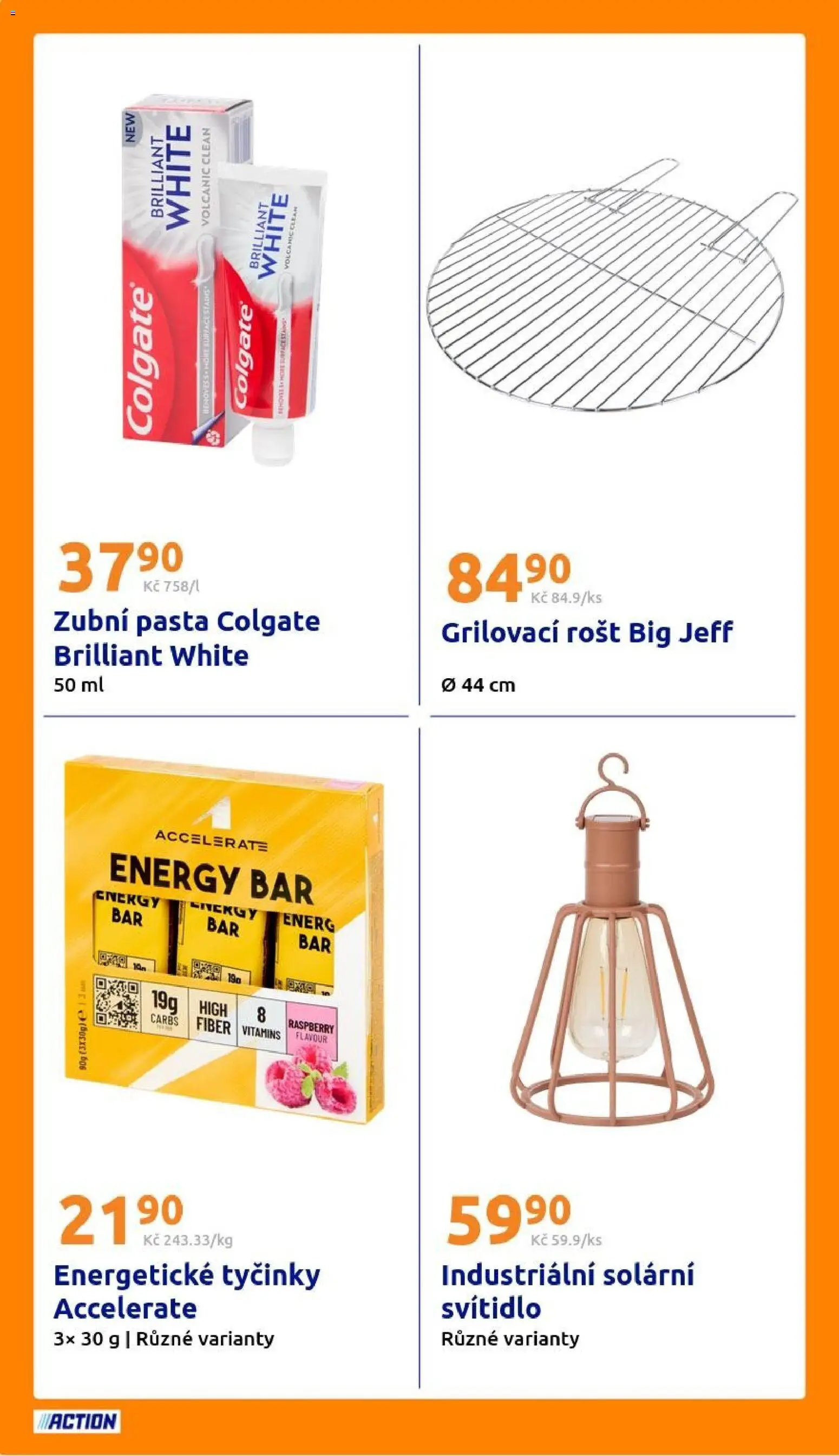 Action leták od 22.04.2026 | Strana: 24 | Produkty: Zubní pasta, Tyčinky, Rošt