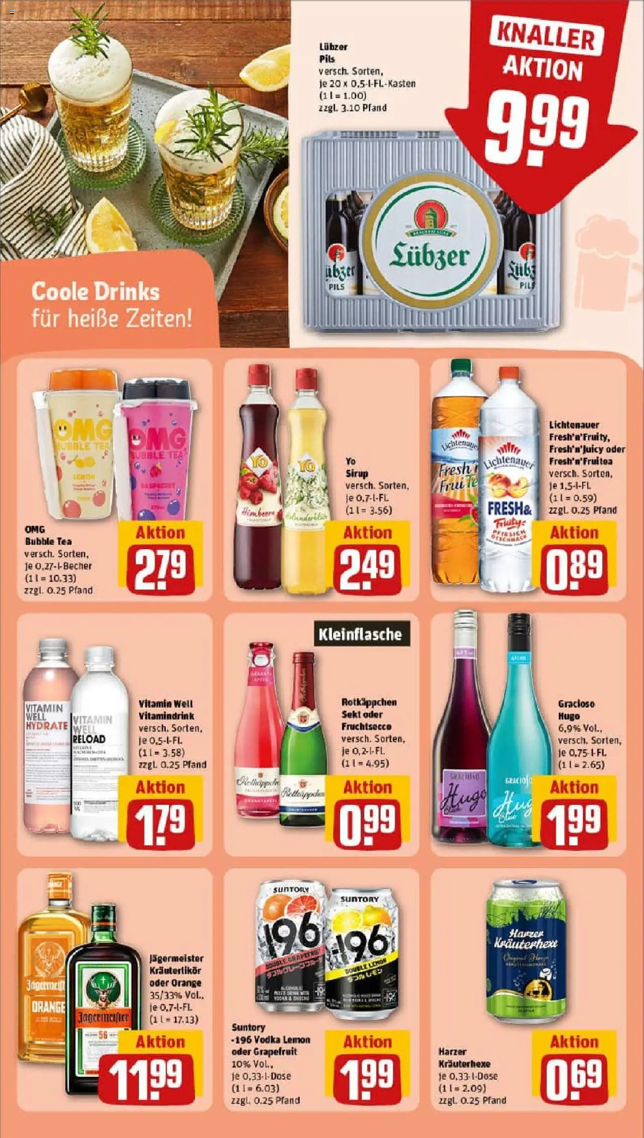 Rewe prospekt Halle (Saale)	 - gültig ab dem 13.07.2025 | Seite: 11 | Produkte: Sekt, Pils, Grapefruit, Lubzer