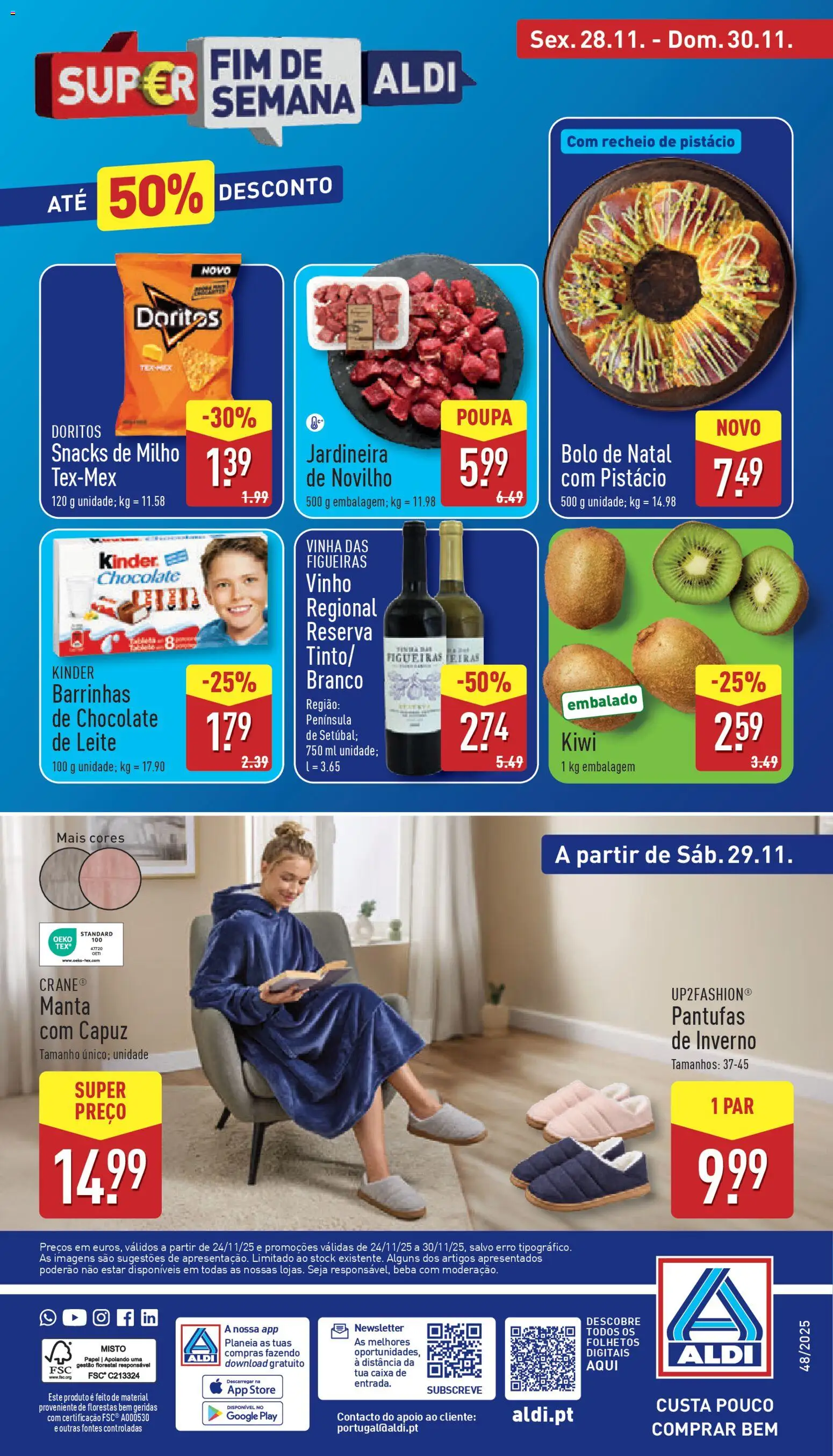 Aldi folheto │ válido de 24.11.2025 | Página: 34 | Produtos: Bolo, Leite, Chocolate, Kiwi