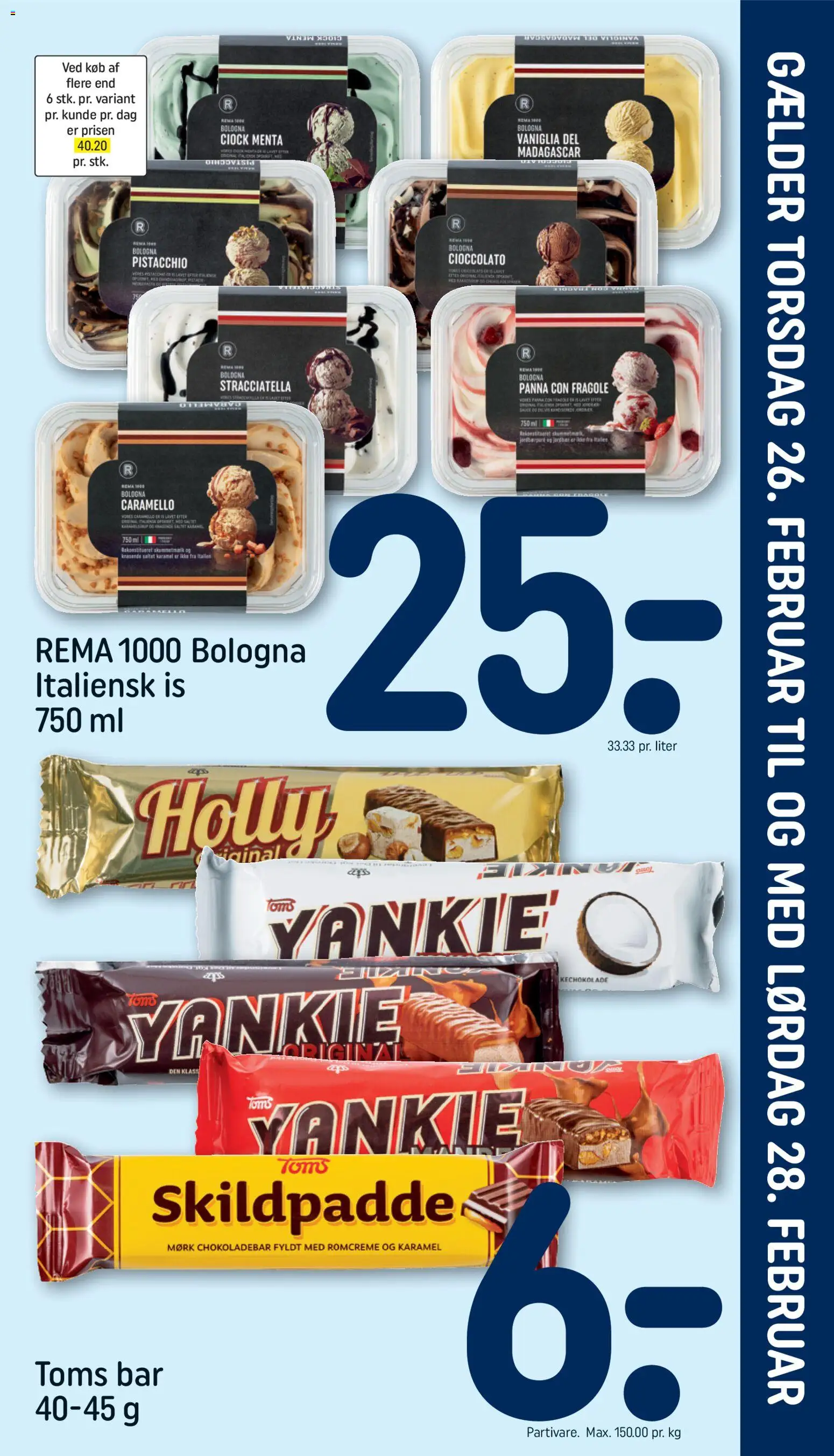 Rema 1000 tilbudsavis – gyldig fra 22.02.2026 | Side: 21 | Produkter: Is