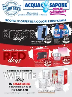 Anteprima del volantino Acqua e Sapone - Black Friday valido a partire dal 27.11.2025