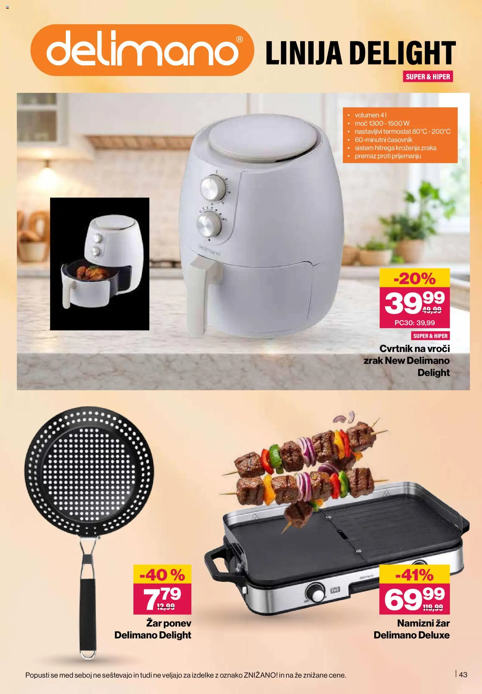 Novi Mercator katalog ponudbe – veljaven od 22.01.2026 | Stran: 43 | Izdelki: Zar, Termostat, Grill, Časovnik