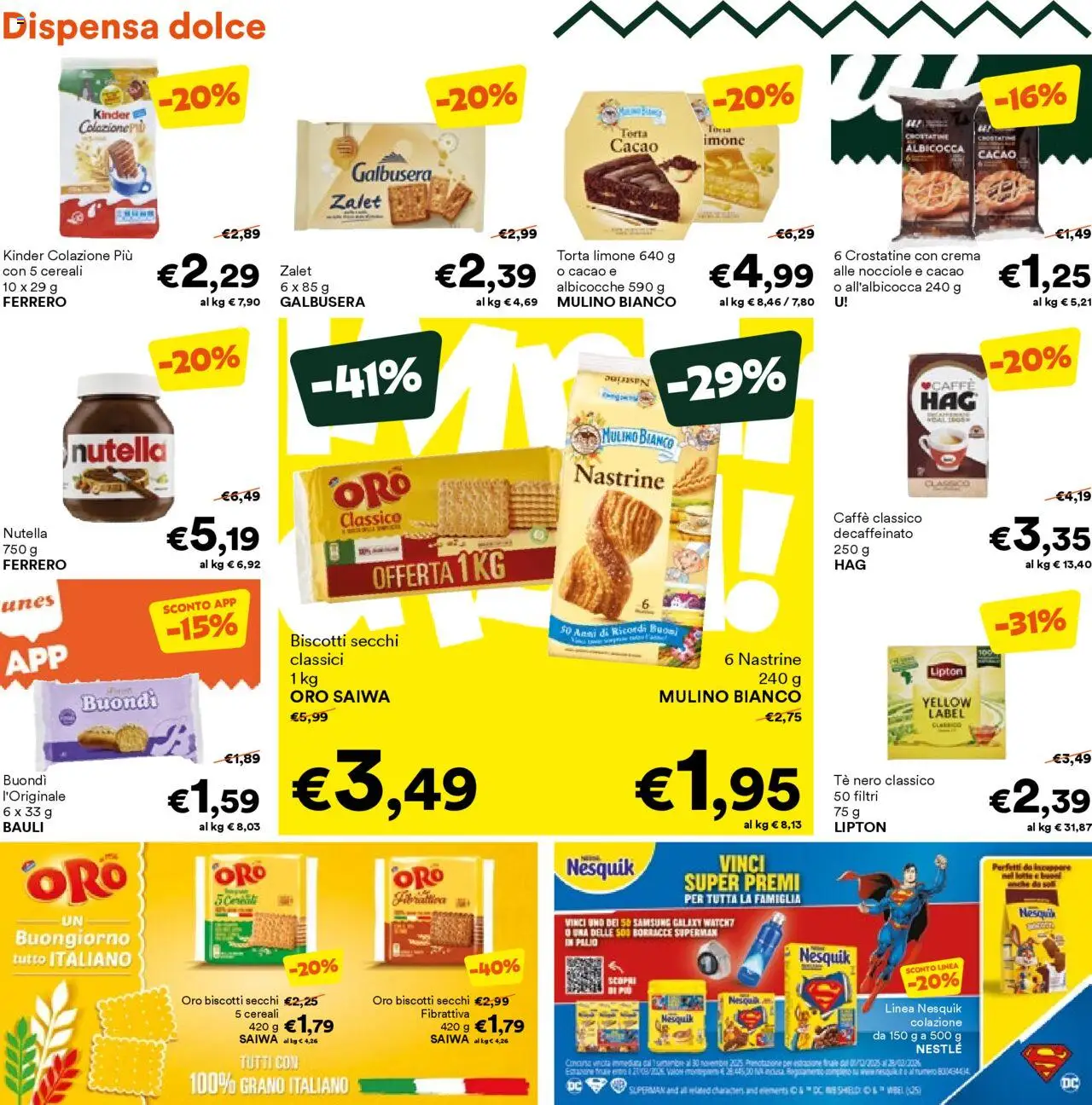 Volantino Unes del 27.08.2025 | Pagina: 12 | Prodotti: Crema, Cereali, Biscotti, Albicocche