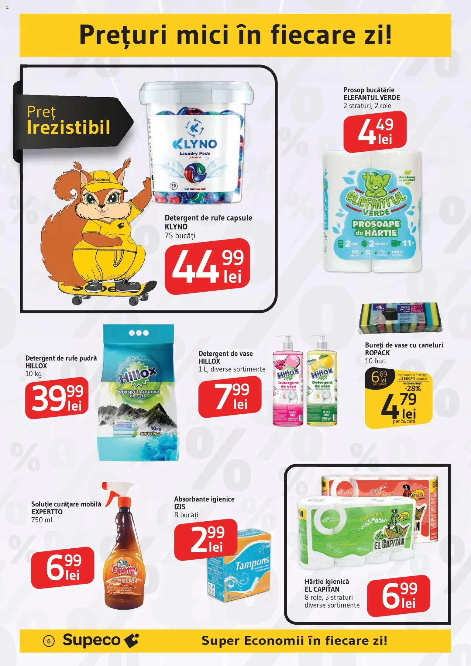Noul catalog Supeco – valabil de la 15.01.2026 | Pagină: 6 | Produse: Role, Mici, Pudră, Absorbante