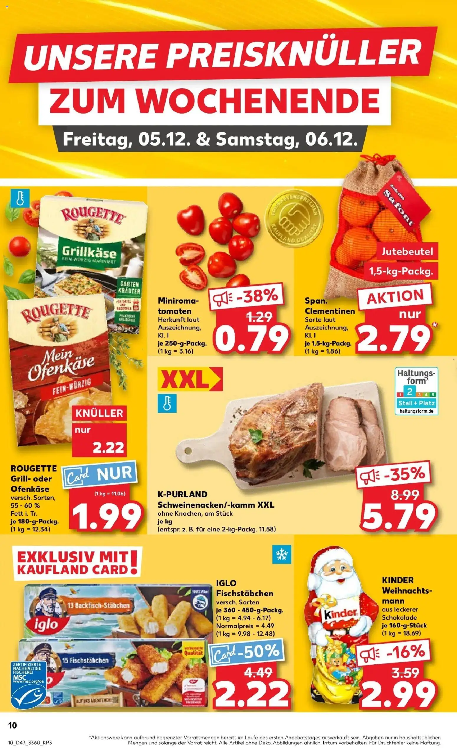 Kaufland prospekt Schönebeck (Elbe)	 – gültig ab 04.12.2025 | Seite: 10 | Produkte: Grill, Schokolade, Iglo, Fischstabchen