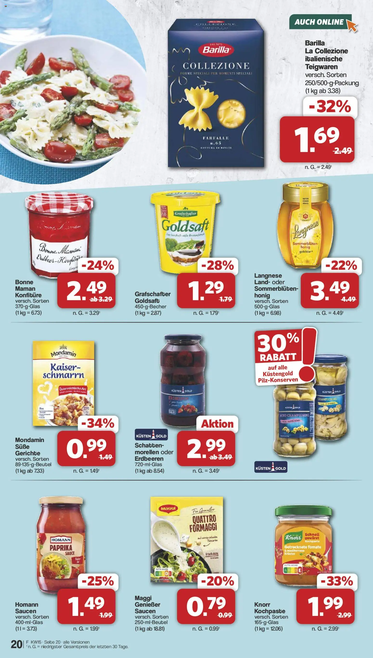 Famila Nordwest Prospekt 	 – gültig ab 07.04.2026 | Seite: 20 | Produkte: Maggi, Champignons, Paprika, Erdbeeren