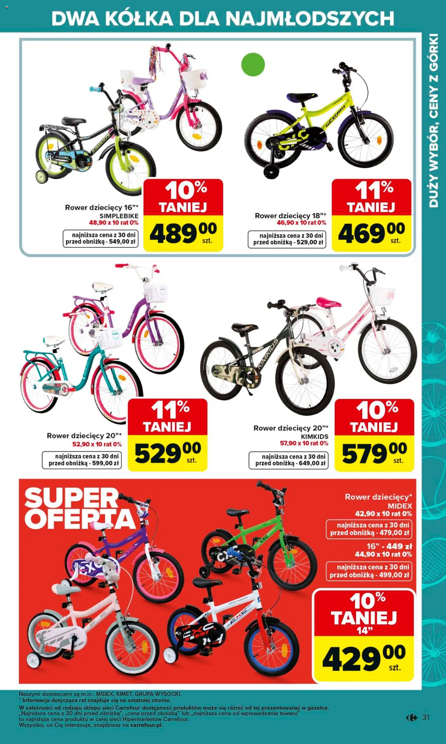 Carrefour gazetka - Ogród od 02.03.2026 | Strona: 31 | Produkty: Rower