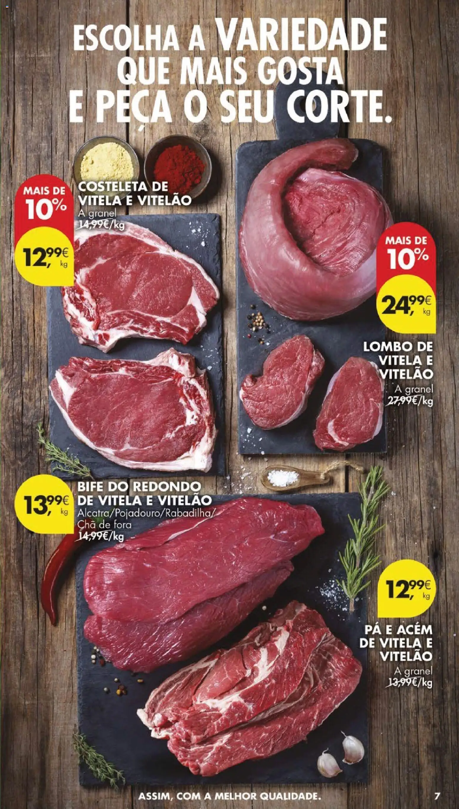 Pingo Doce folheto │ válido de 07.04.2026 | Página: 7 | Produtos: Vitela, Lombo, Chá, Pá