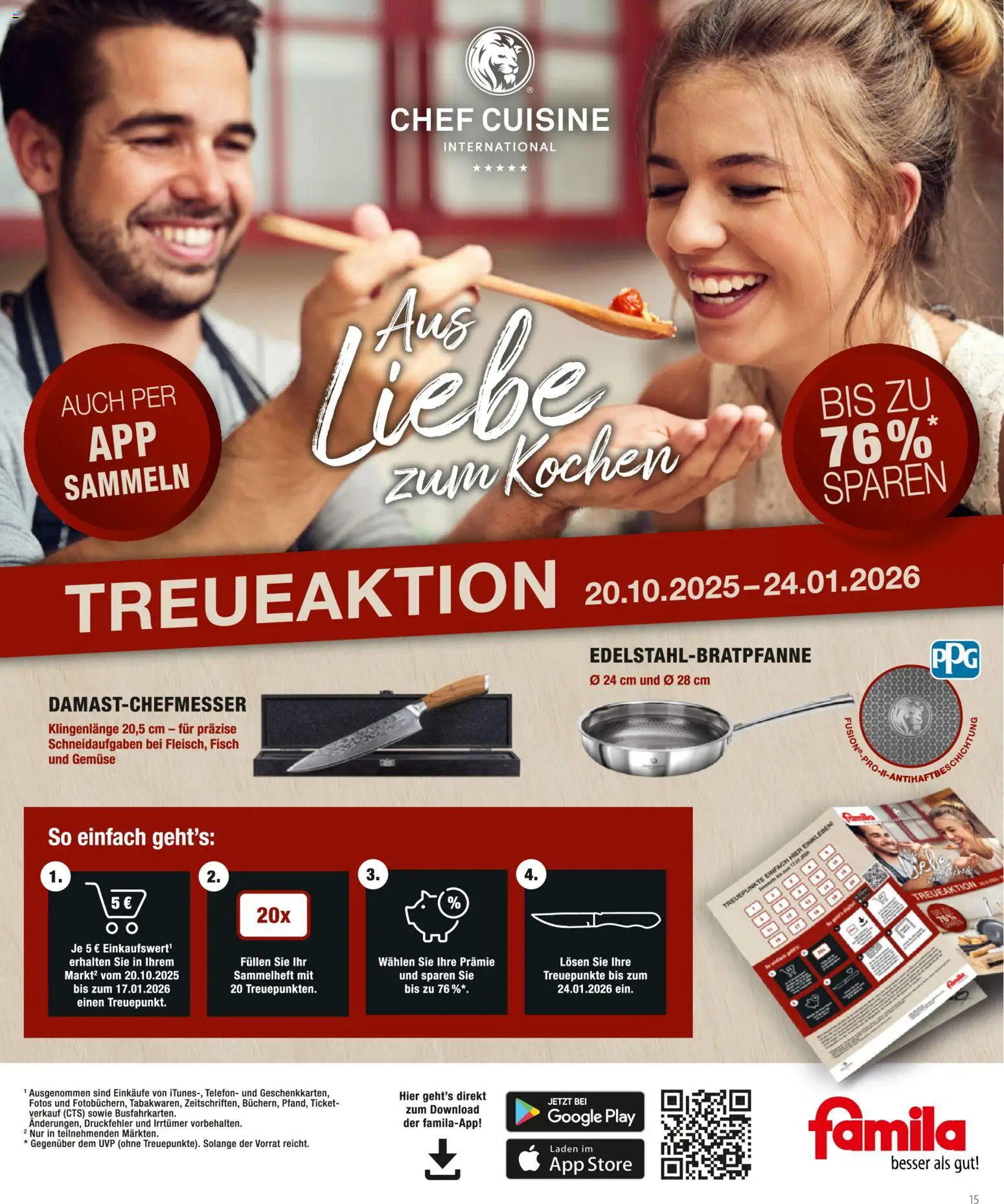 Famila Prospekt 	 – gültig ab 10.11.2025 | Seite: 15 | Produkte: Fisch, Gemüse, Telefon