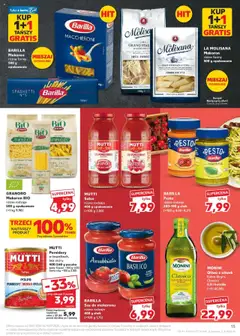 Kaufland gazetka od 10.07.2025 | Strona: 15 | Produkty: Karta, Pesto, Sos do makaronu, Makaron