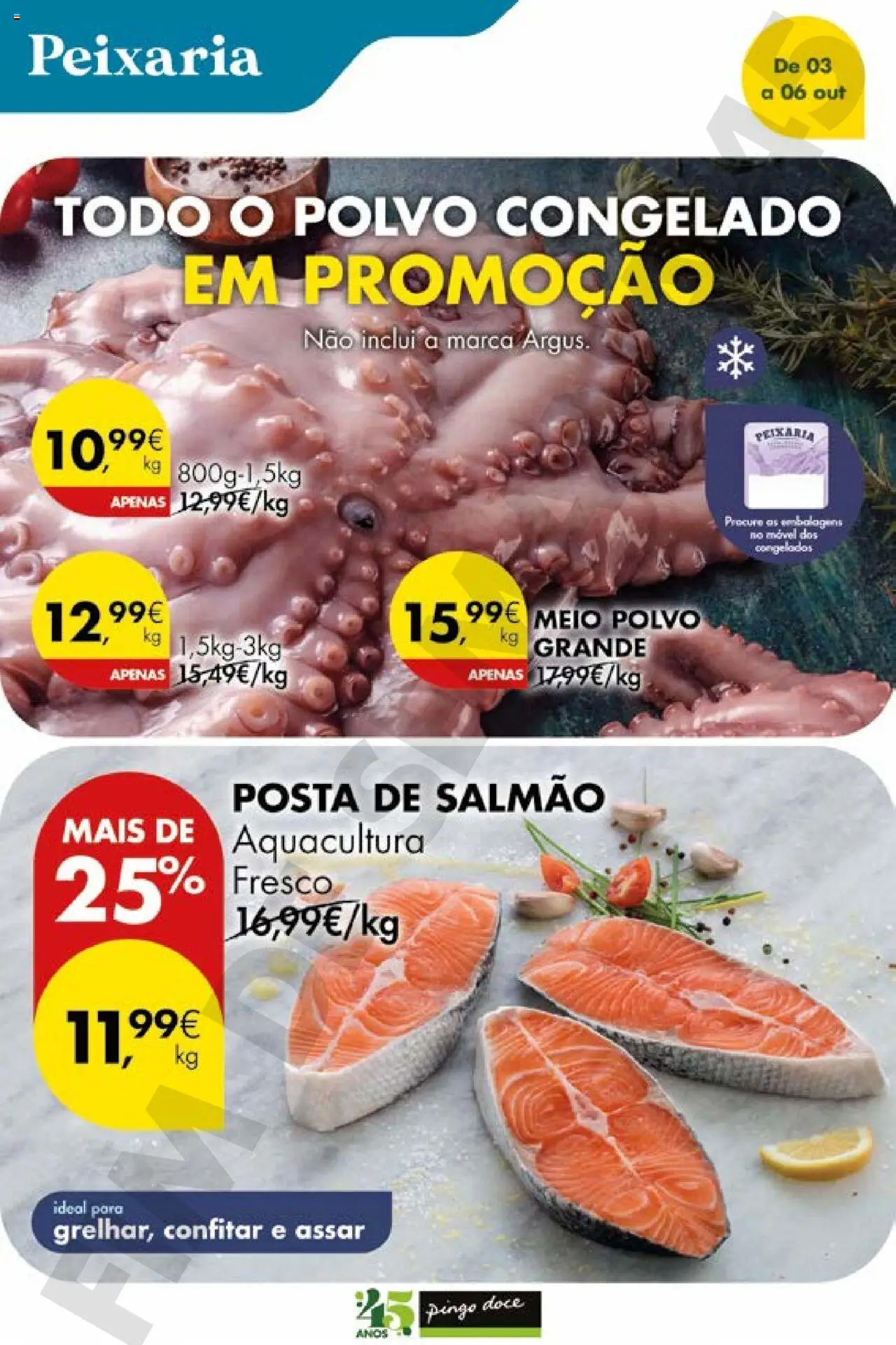Pingo Doce Poupe este Fim de Semana │ válido de 03.10.2025 | Página: 4 | Produtos: Polvo, Salmão