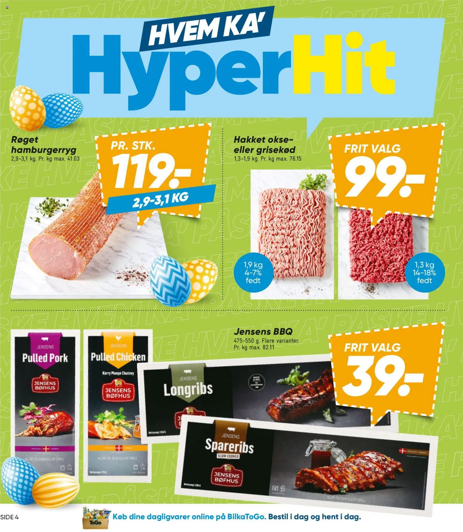 Bilka tilbudsavis – gyldig fra 20.03.2026 | Side: 4 | Produkter: Mango, Spareribs, Hamburgerryg, Grill