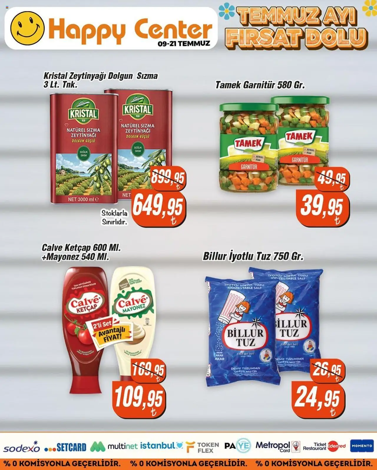 Happy Center Katalog - 09.07.2025 tarihinden itibaren geçerlidir | Sayfa: 34 | Ürünler: Ketçap, Mayonez, Tuz