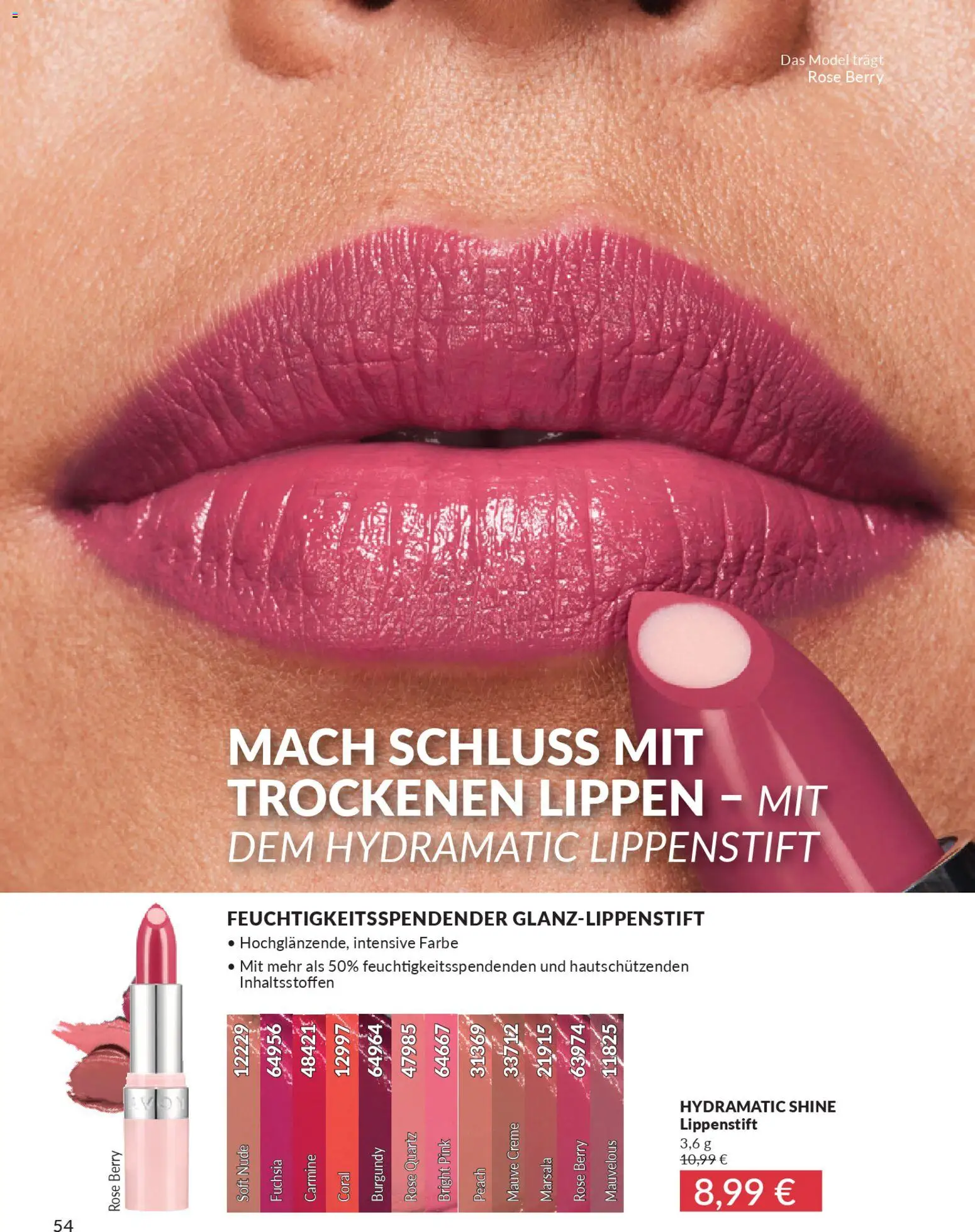AVON Katalog Januar 2026 – gültig ab 01.01.2026 | Seite: 56 | Produkte: Coral, Lippenstift, Creme
