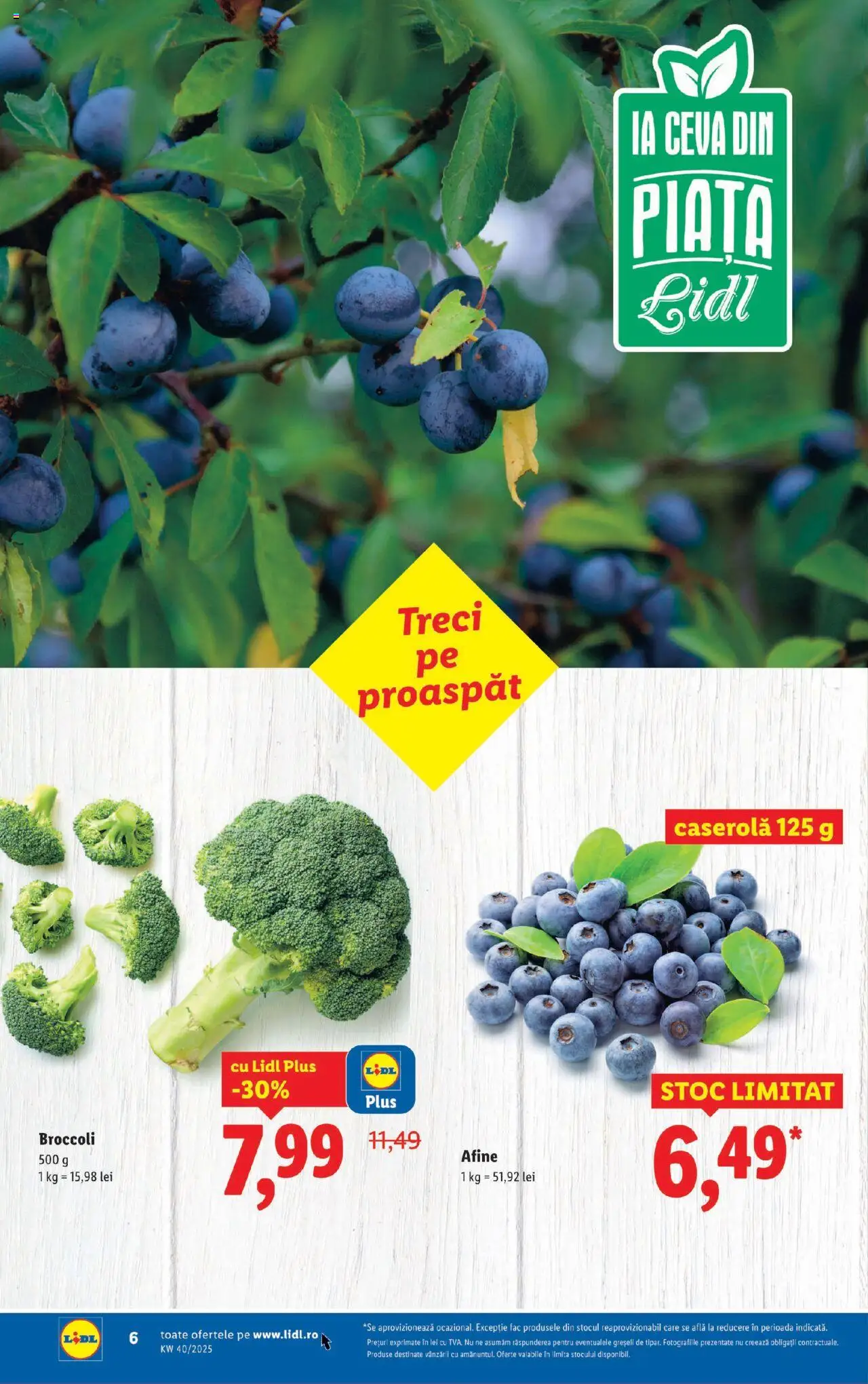 Noul catalog Lidl – valabil de la 29.09.2025 | Pagină: 6 | Produse: Afine
