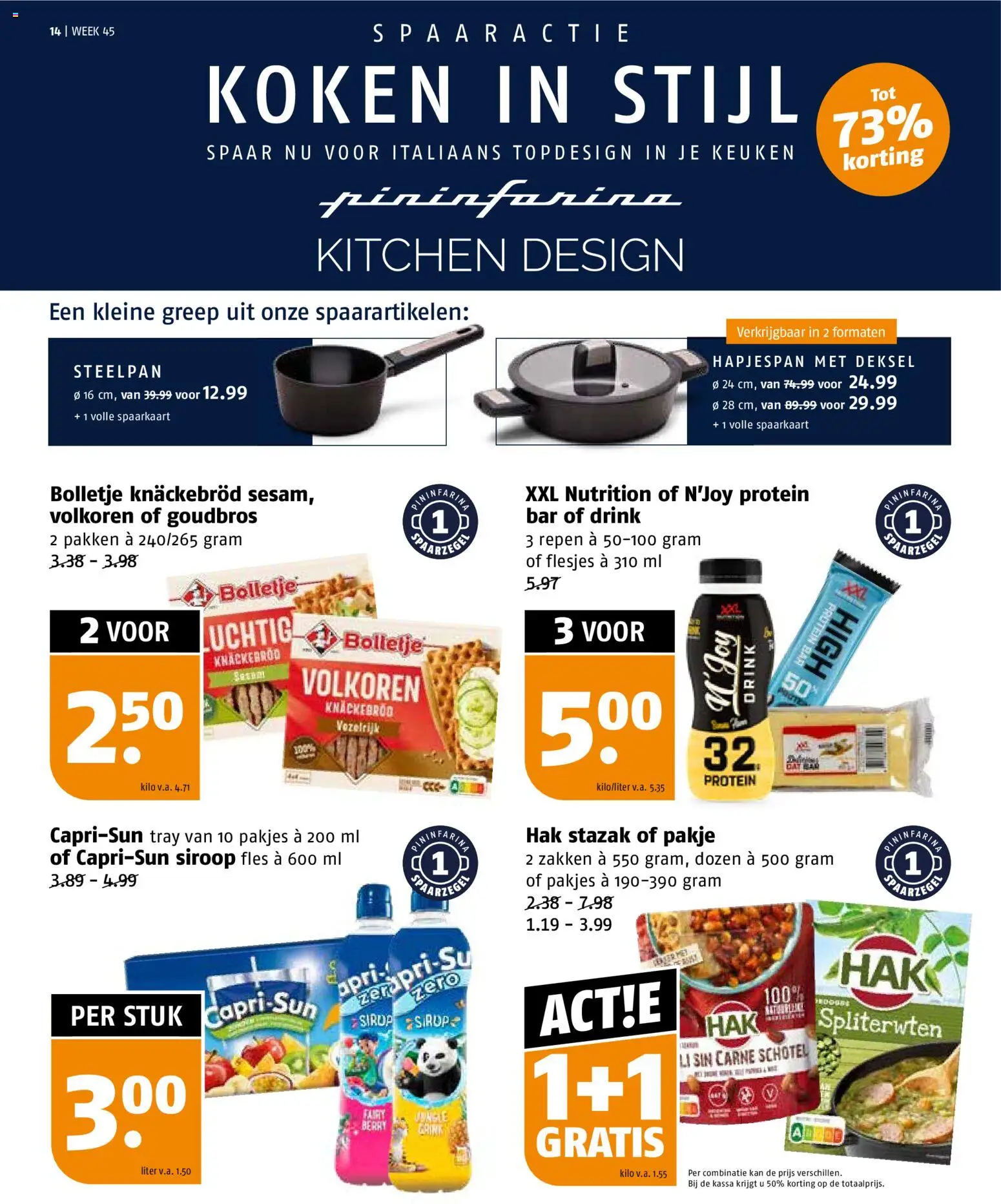 {H1} | Pagina: 14 | Producten: Kan, Fles, Repen