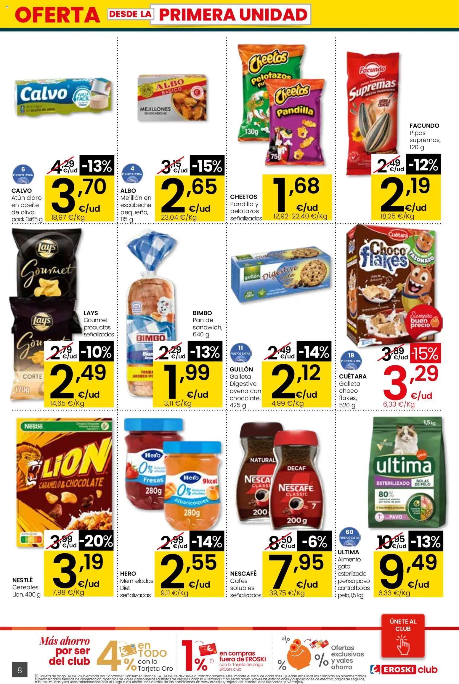 Eroski -  siempre a buen precio City │ válido desde el 29.01.2026 | Página: 8 | Productos: Aceite, Chocolate, Fresas, Atún claro
