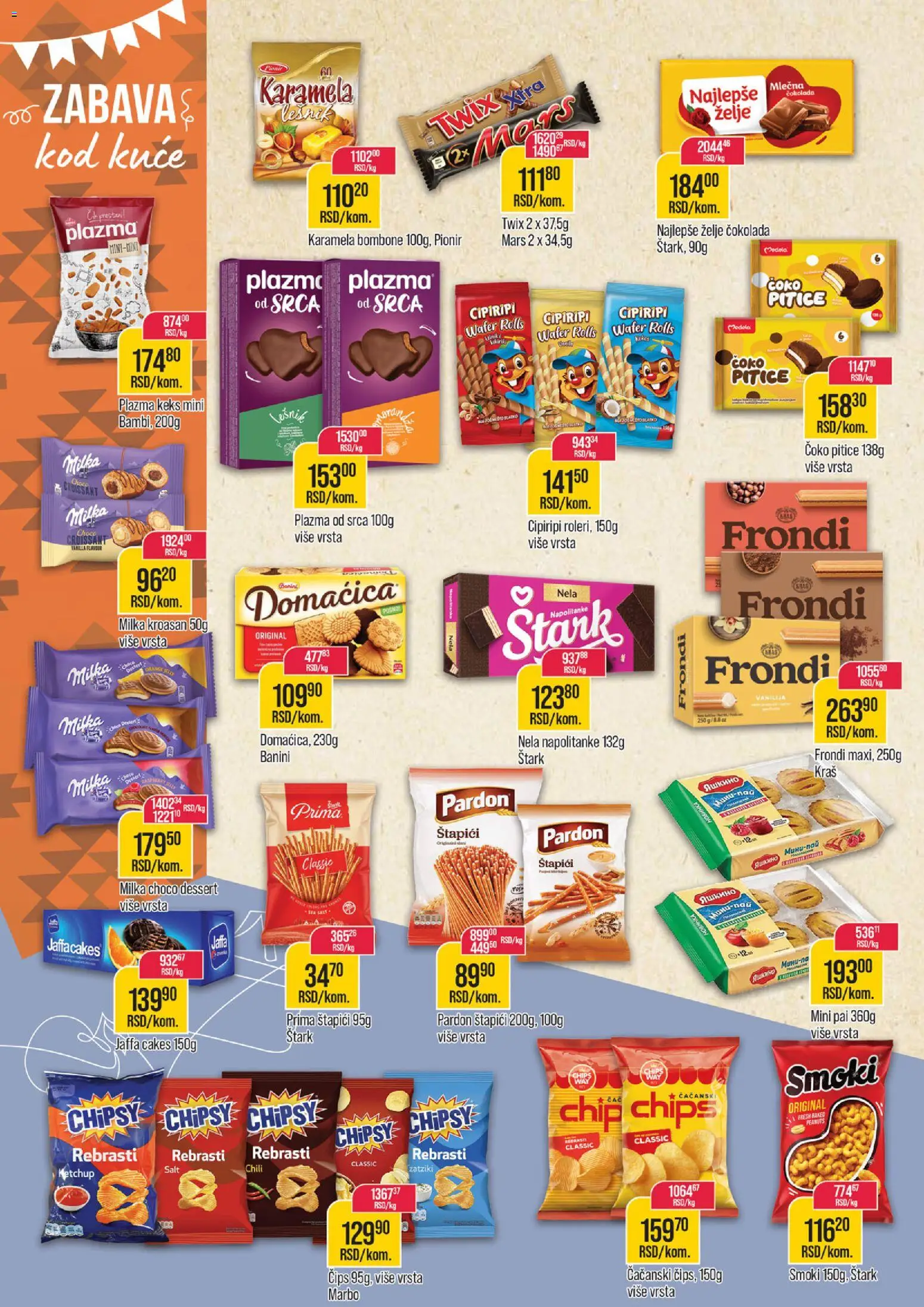 Zlatan Trag katalog - važi od 02.01.2026 | Strana: 8 | Proizvode: Čips, Milka, Smoki, Twix