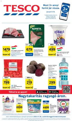 Tesco Hipermarket - Akciós újság  - amely érvényes a következő dátumtól: 08.01.2026