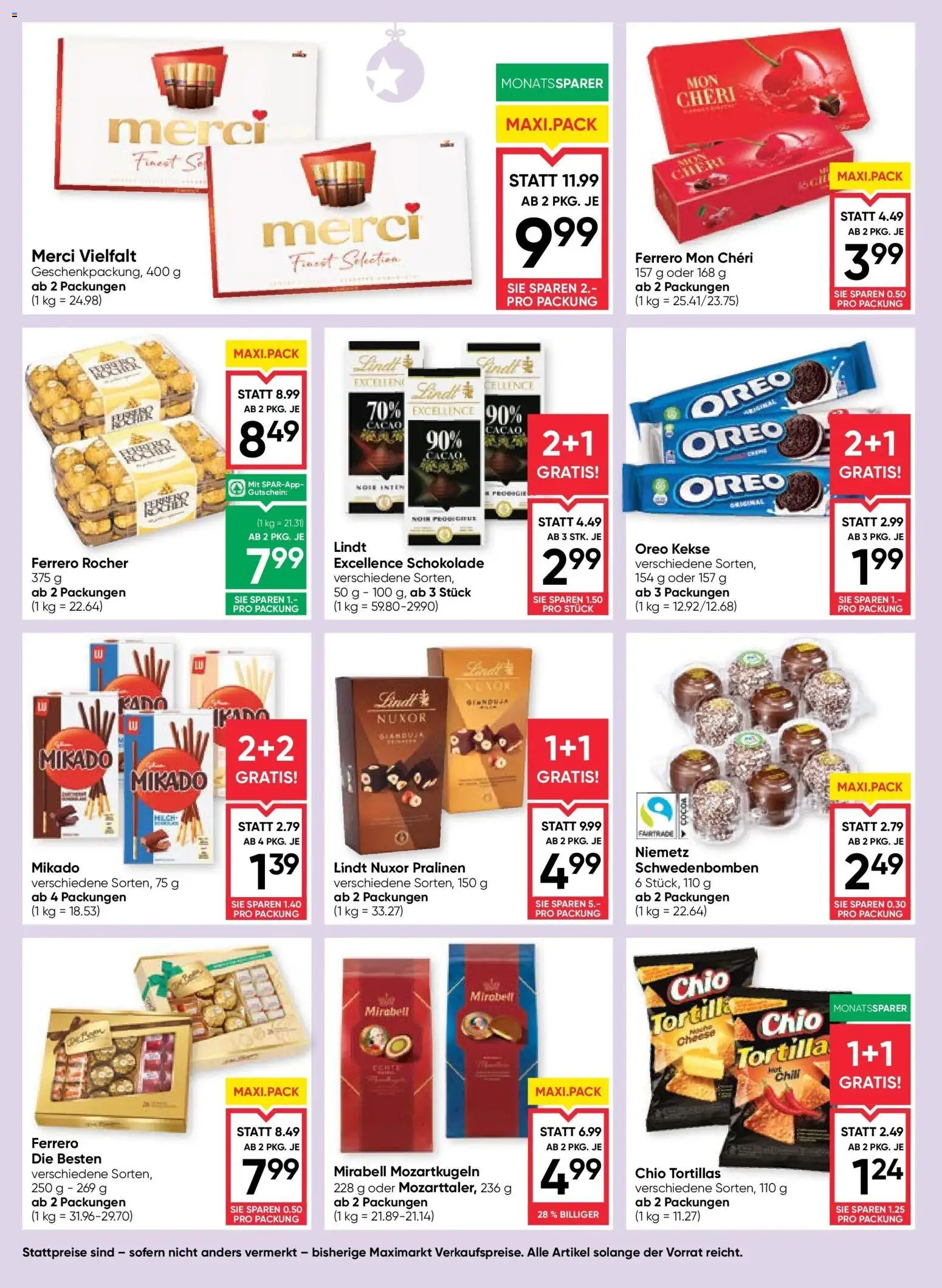 Maximarkt Haid, Linz gültig ab 18.12.2025 | Seite: 16 | Produkte: Kekse, Schokolade