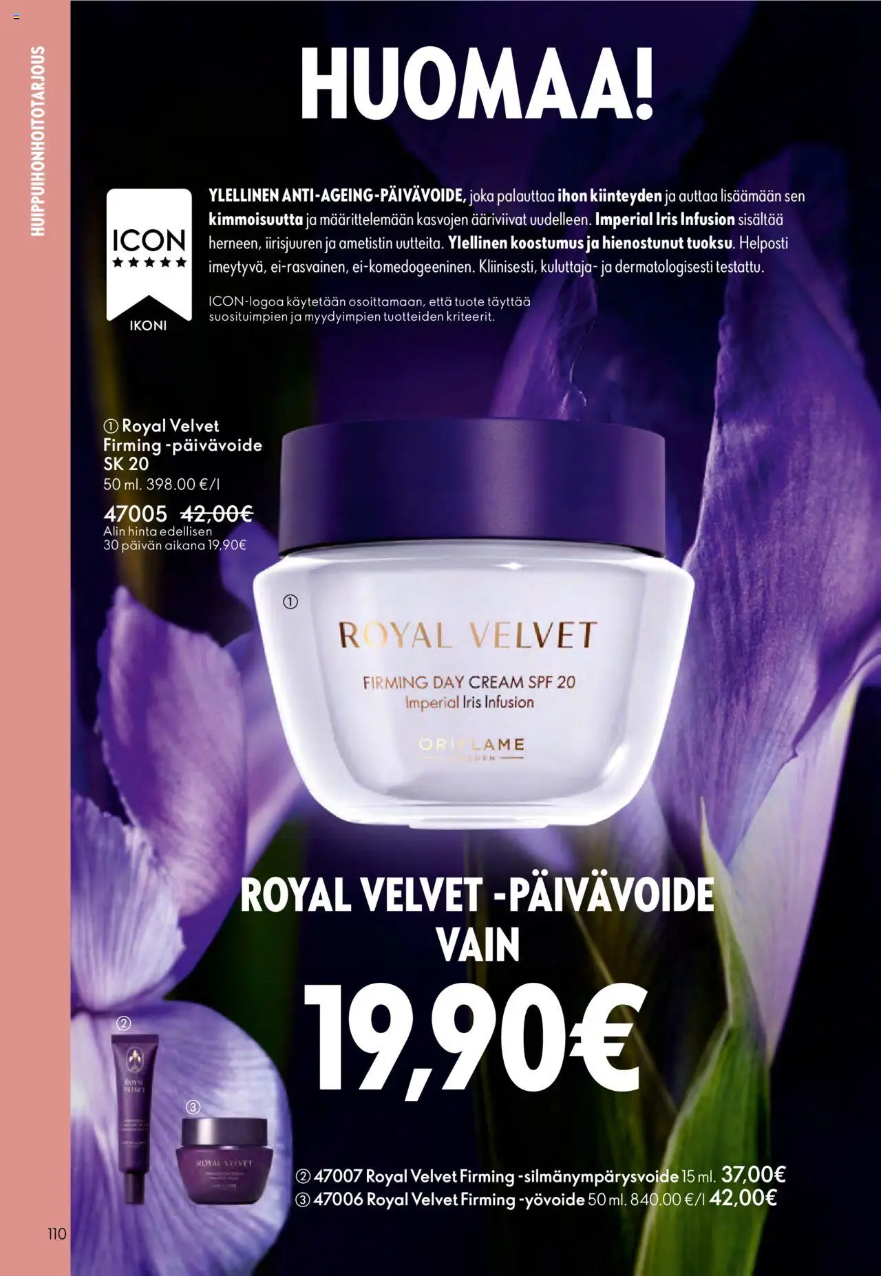 Oriflame - Esite 14 – voimassa 08.10.2025 alkaen | Sivu: 110 | Tuotteet: Yövoide, Silmänympärysvoide