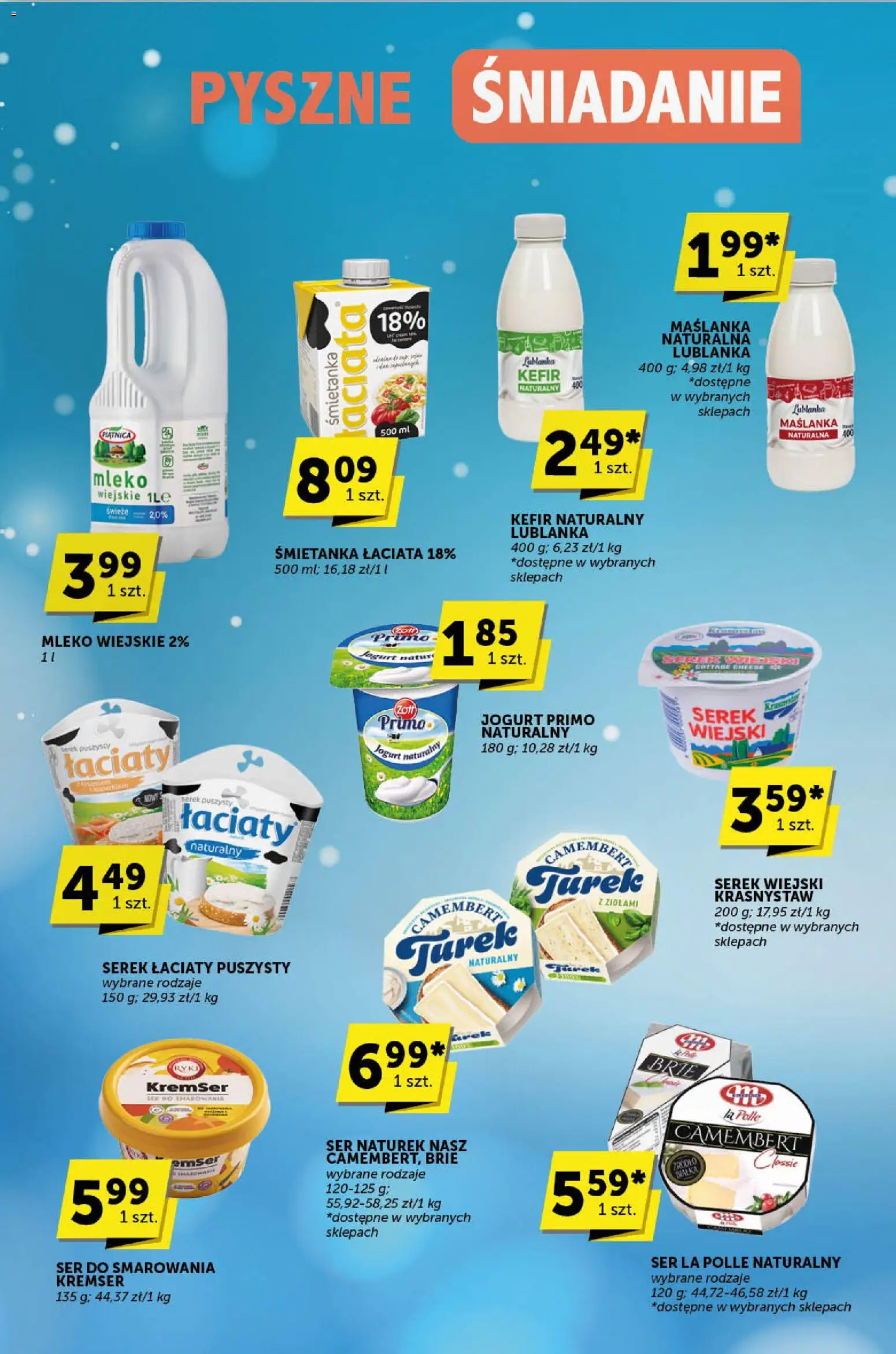 ABC Gazetka - Katalog od 08.01.2026 | Strona: 2 | Produkty: Serek, Jogurt naturalny, Kefir naturalny, Camembert