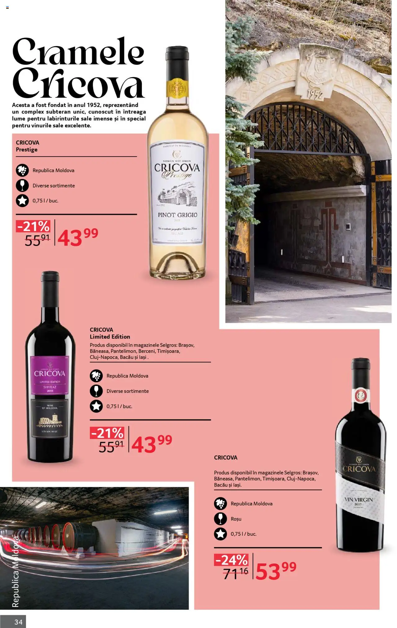 Noul catalog Selgros – valabil de la 01.10.2025 | Pagină: 34 | Produse: Vin