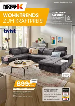 Möbel Kraft Prospekt Wohntrends zum Kraftpreis! ab 02.12.2025 gültig