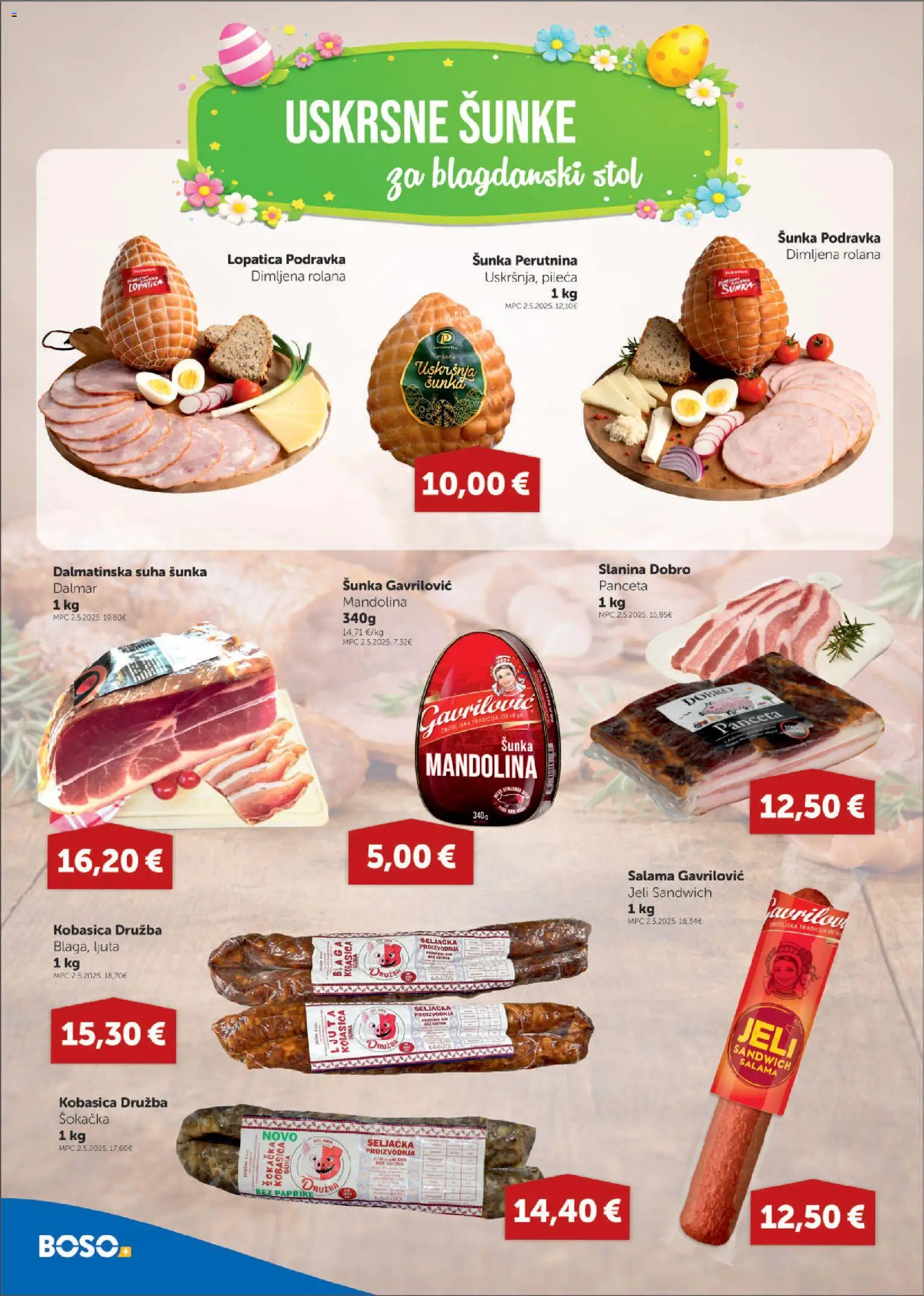 Boso katalog | vrijedi od 02.04.2026 | Stranica: 4 | Proizvodi: Stol, Podravka, Slanina, Lopatica