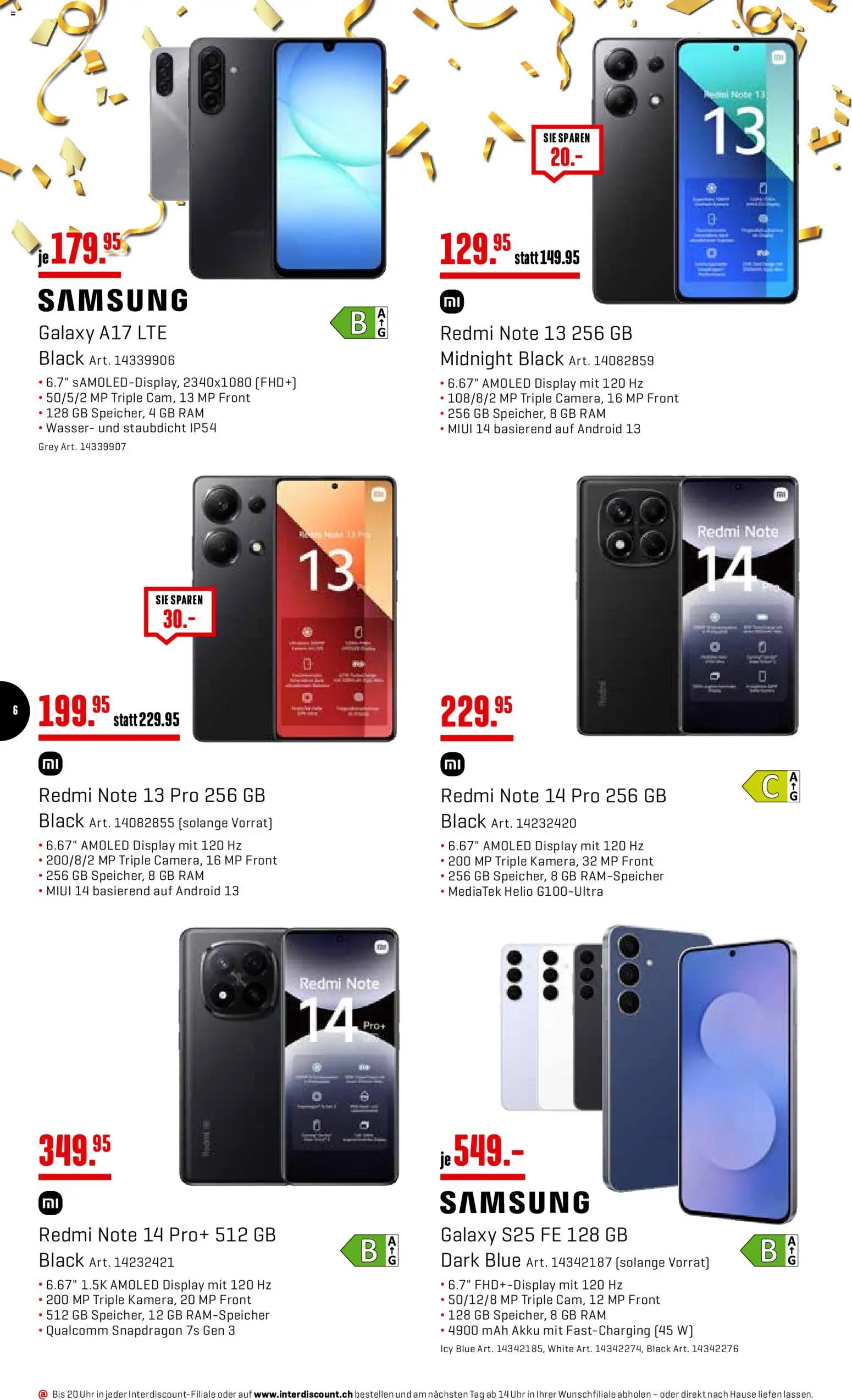 Interdiscount Aktionen – gültig ab 10.11.2025 | Seite: 6 | Produkte: Wasser, Samsung