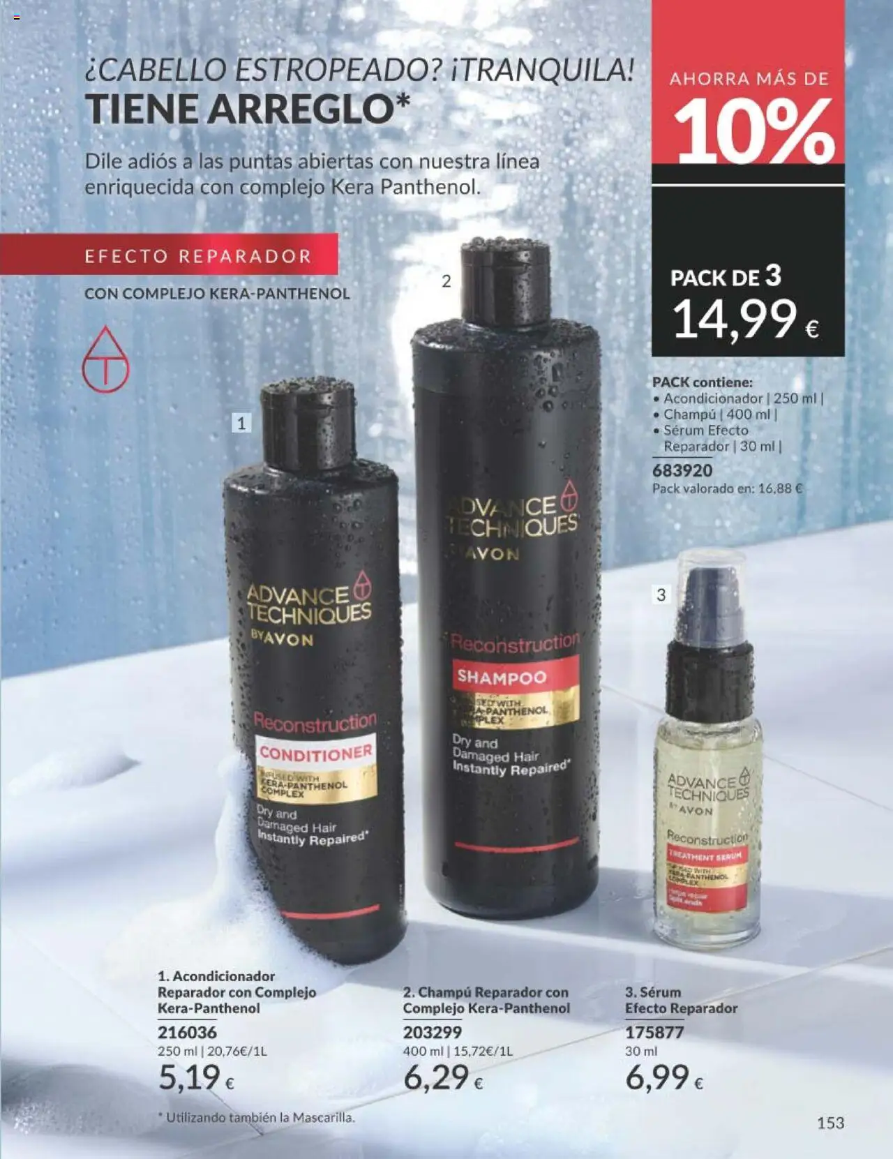 Catálogo AVON campaña 7 │ válido desde el 01.07.2025 | Página: 153 | Productos: Champú, Acondicionador, Sérum